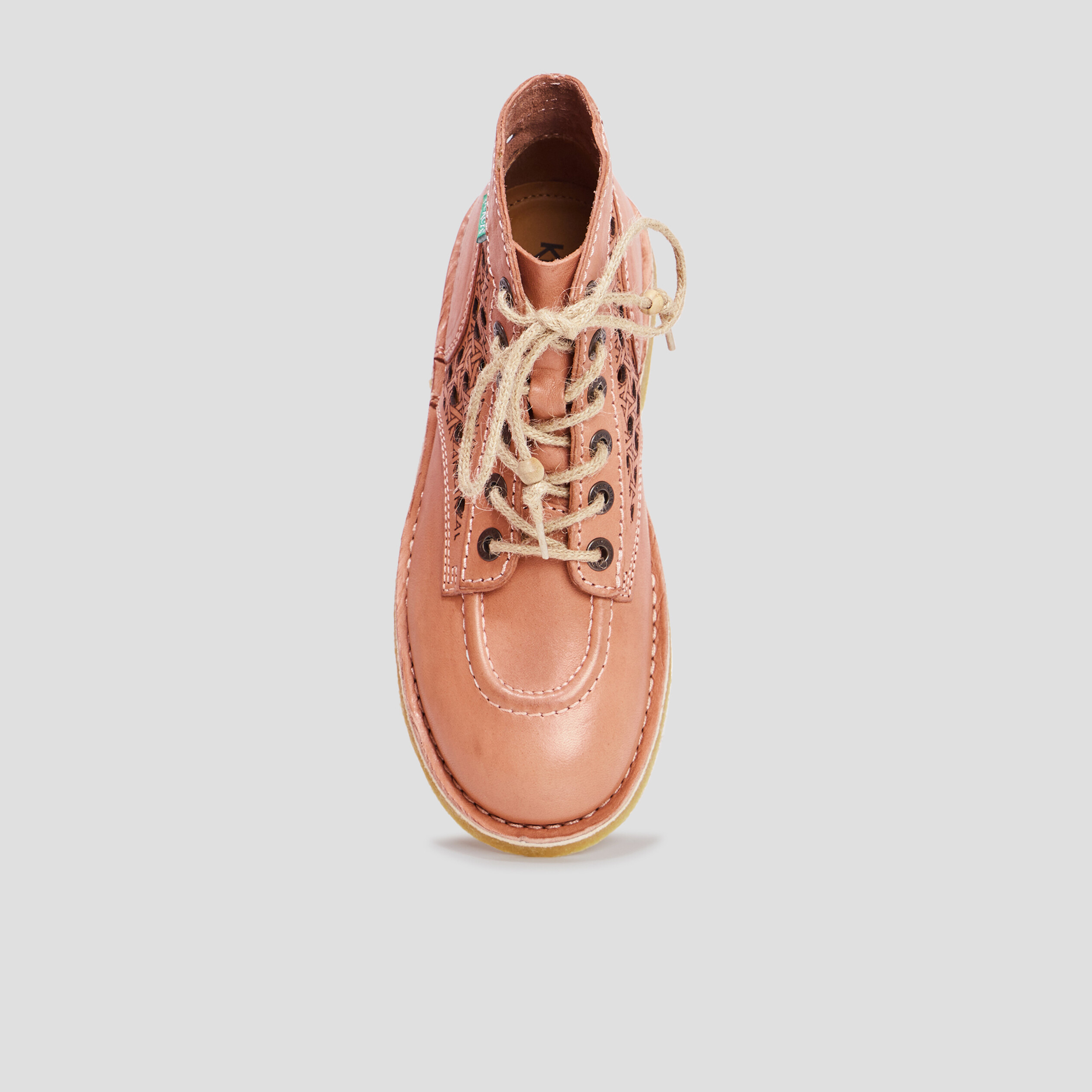 bottines en cuir kickers kicklegend orange clair femme Bottines en cuir Kickers Kicklegend orange clair femme