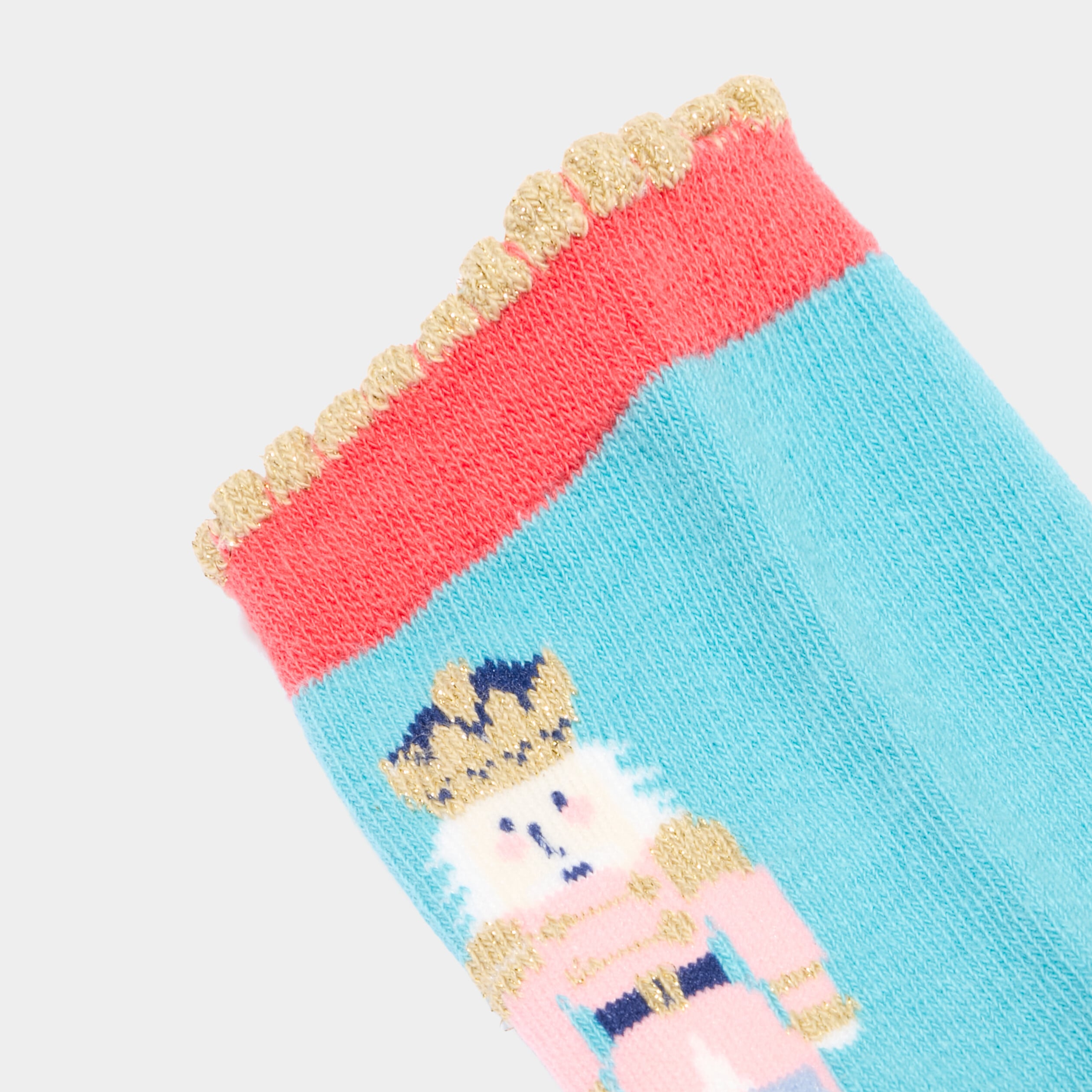 Lot 5 paires chaussettes orange corail fille