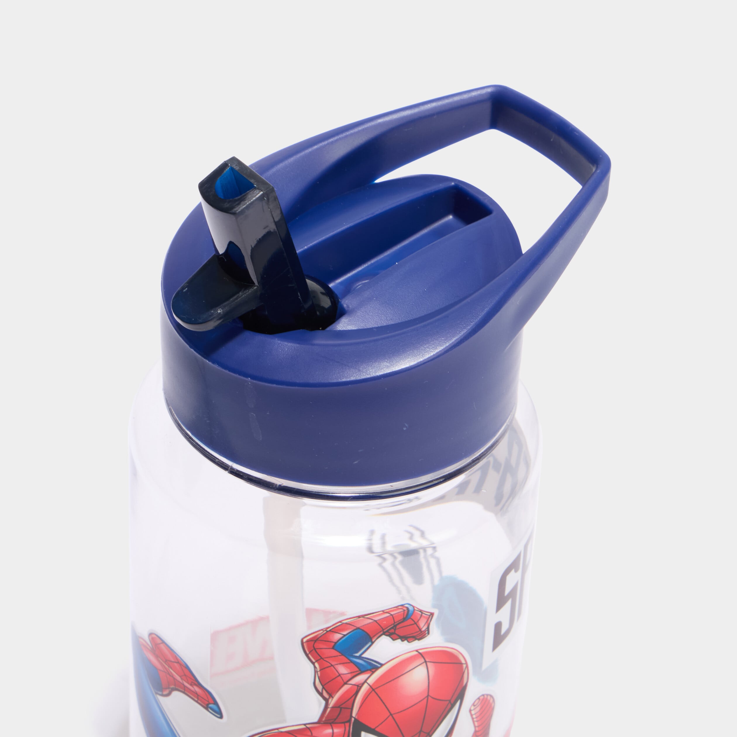 Gourde Spider-Man avec paille int&eacute;gr&eacute;e multicolore mixte