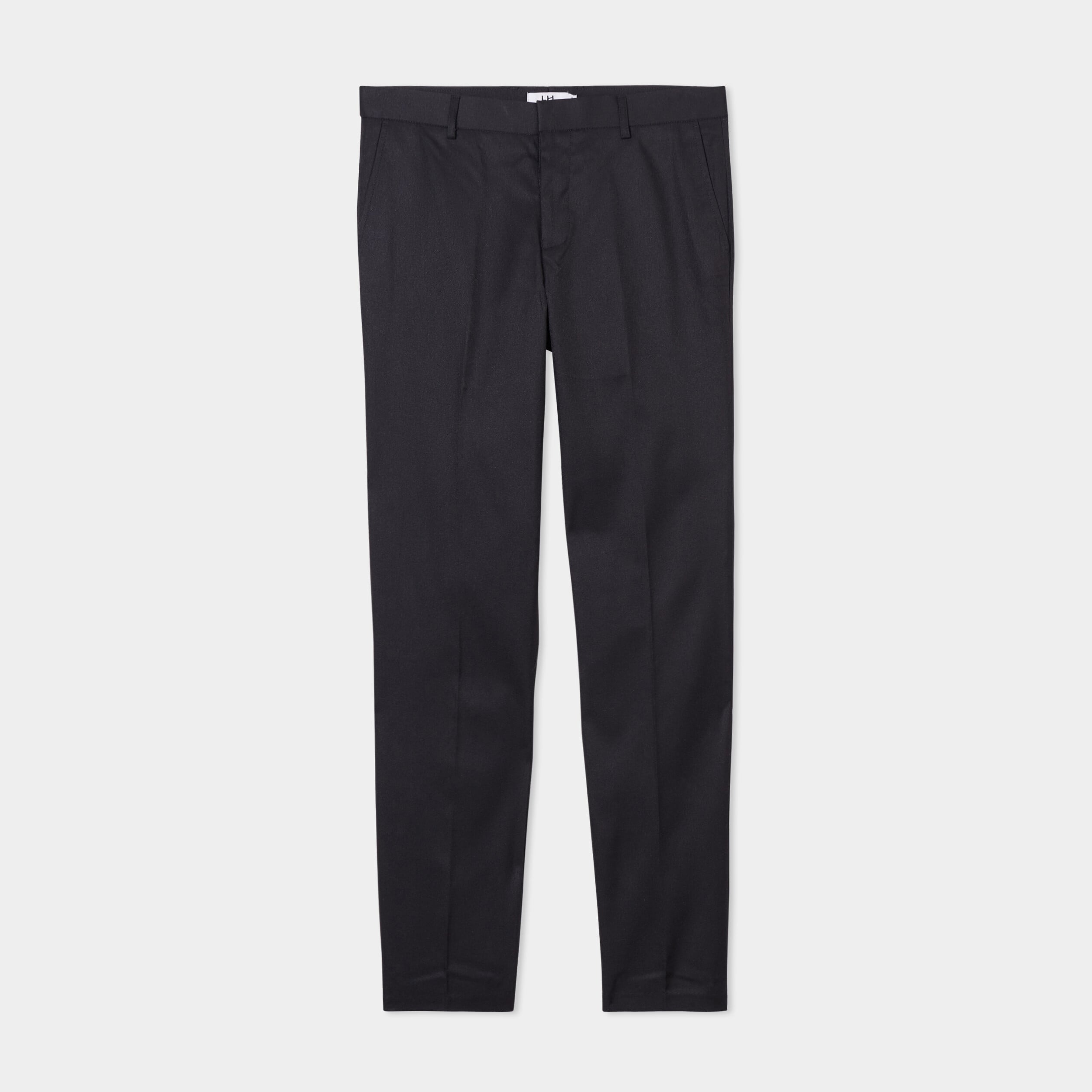Pantalon de costume droit avec pinces noir homme