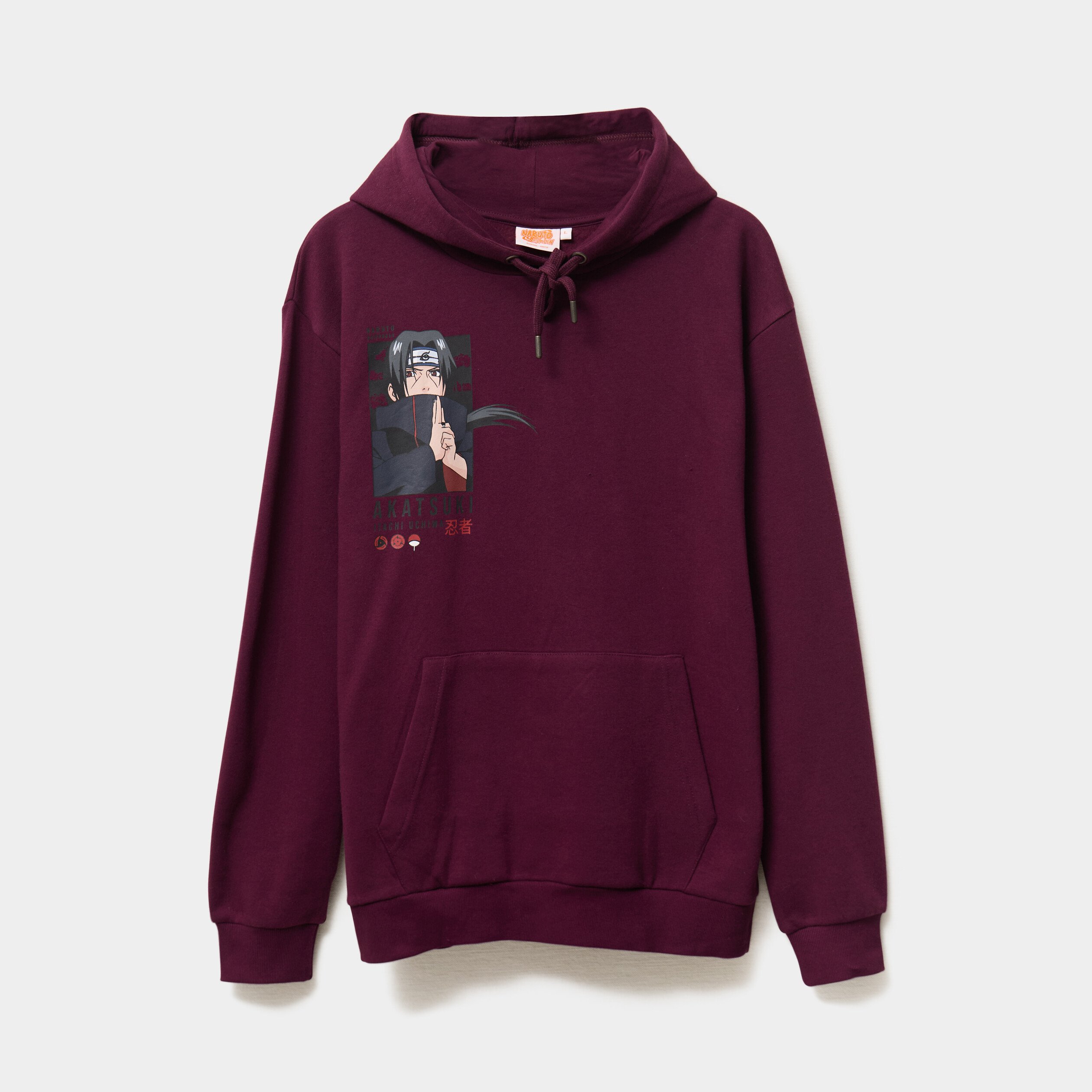 sweat hoodie 1 poche naruto itachi prune homme Sweat hoodie 1 poche Naruto Itachi prune homme