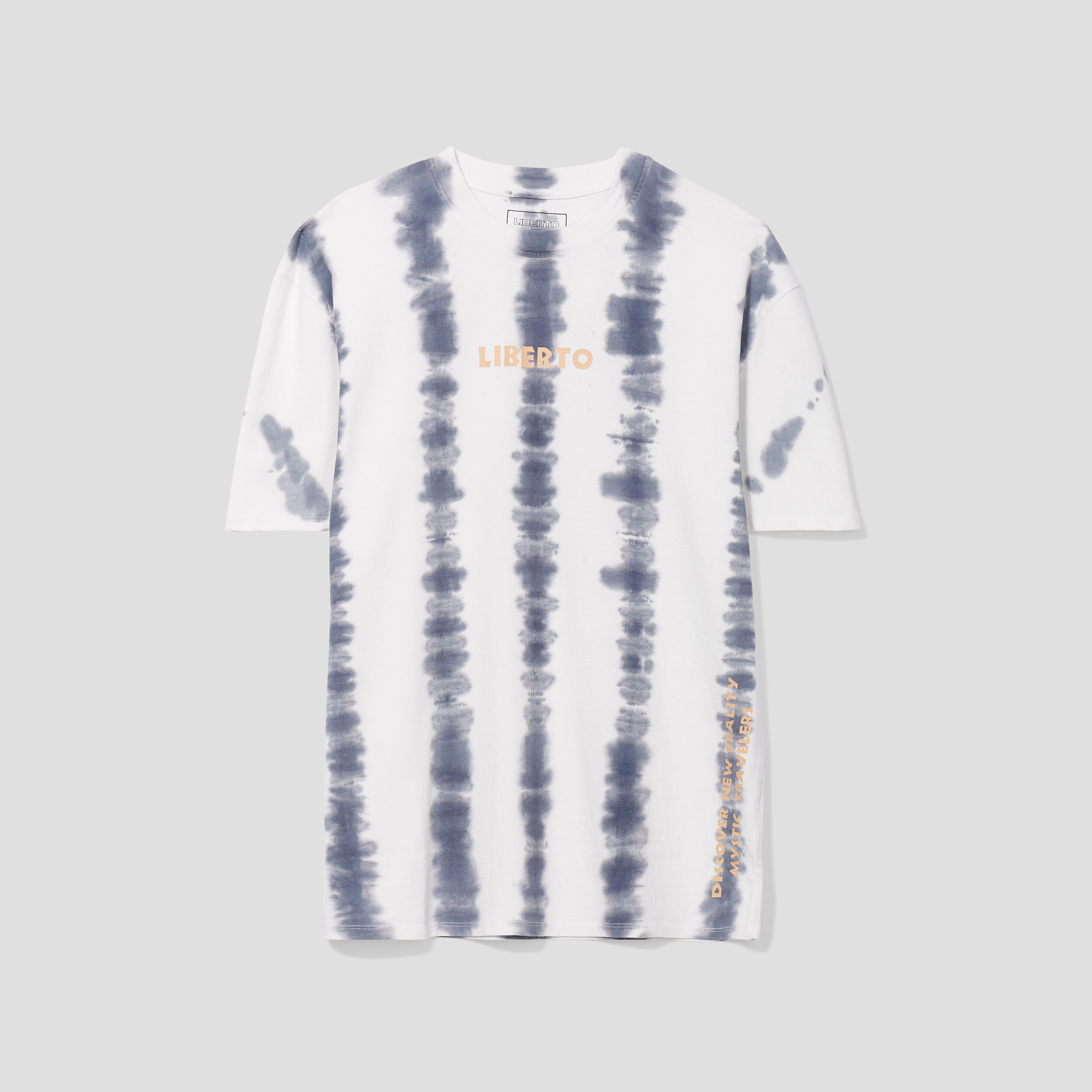 T-shirt oversize manches courtes Liberto gris homme