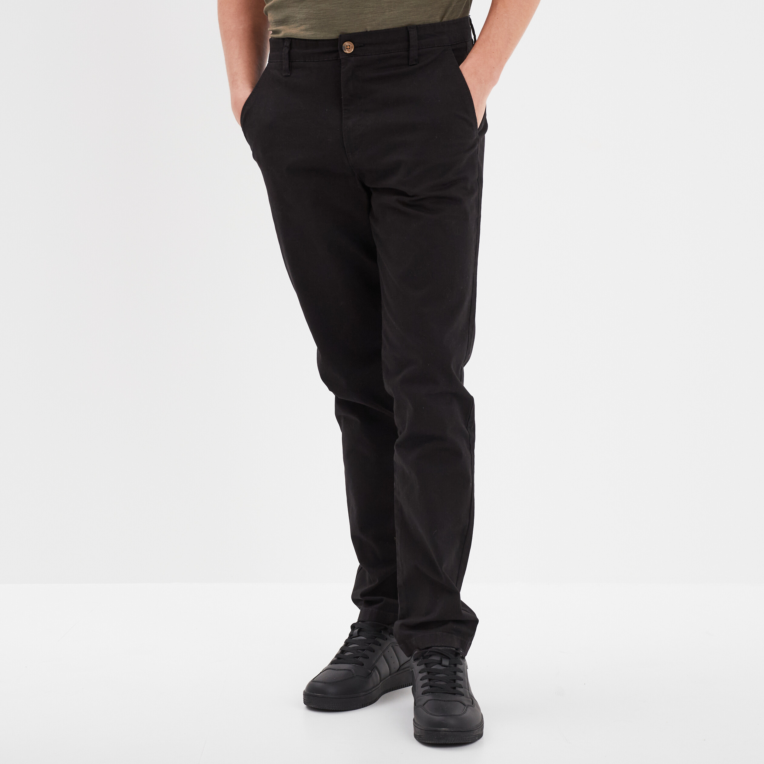 Chino noir on sale homme
