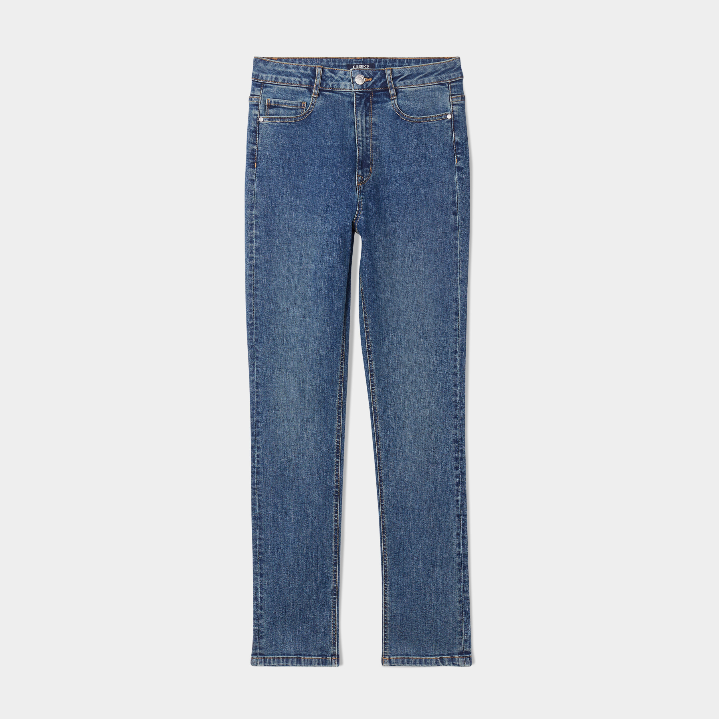 jeans slim taille haute denim dirty femme Jeans slim taille haute denim dirty femme