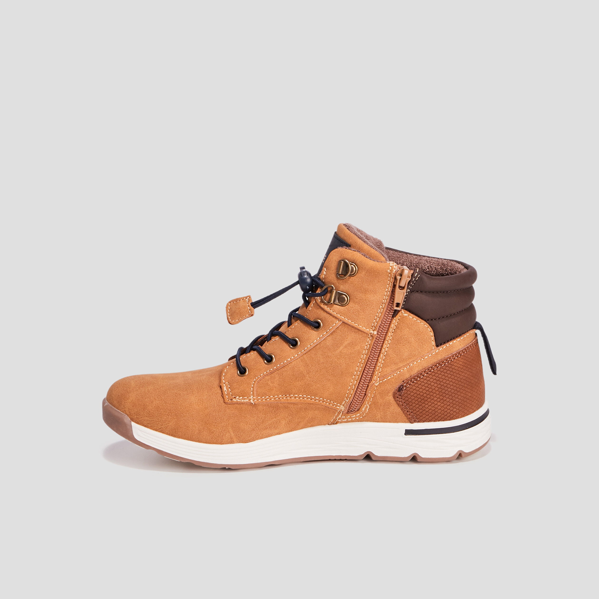 baskets montantes creeks camel garcon Baskets montantes Creeks camel garçon