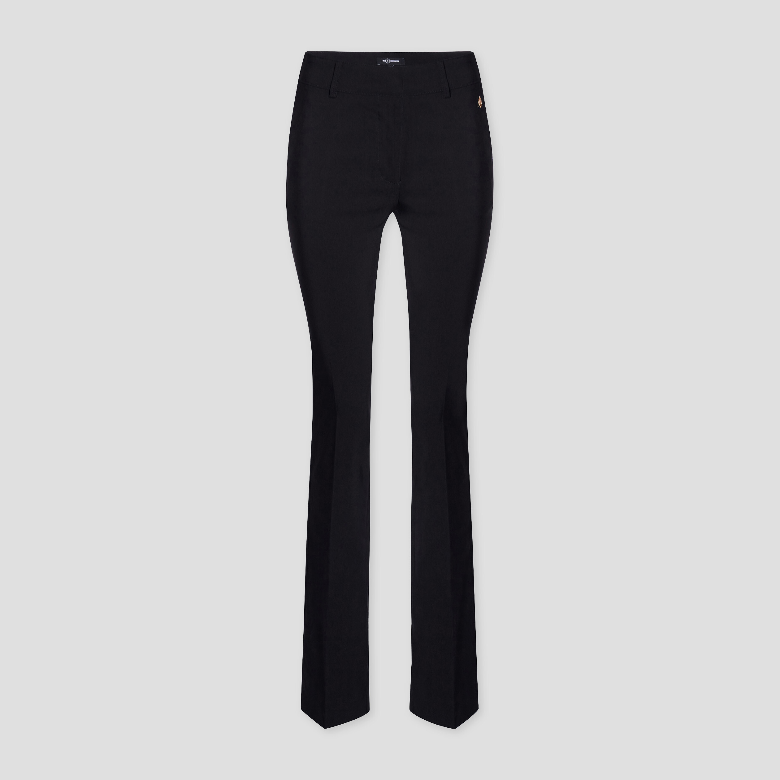 Pantalon bootcut taille basse noir femme