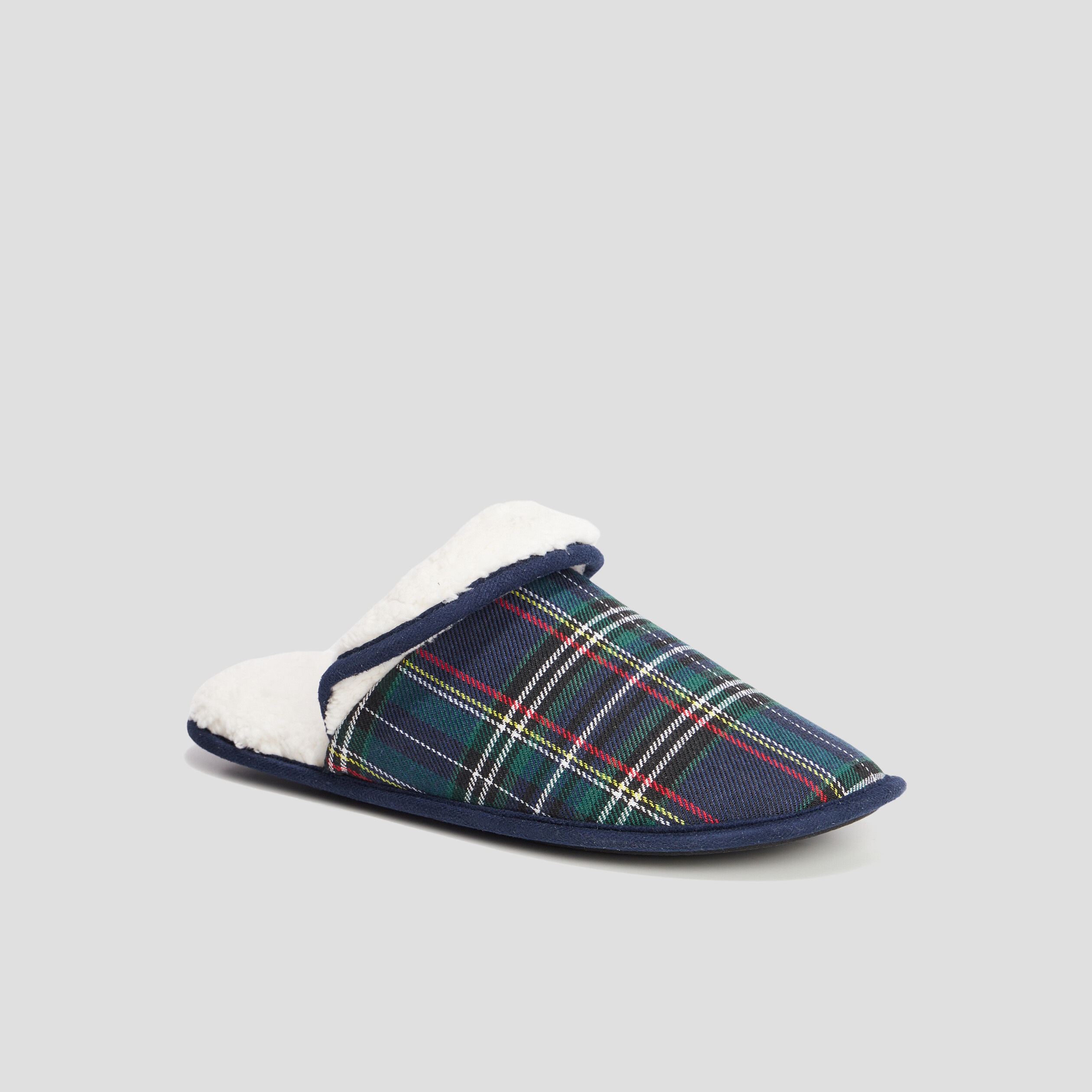 chaussons mules avec revers multicolore homme Chaussons mules avec revers multicolore homme