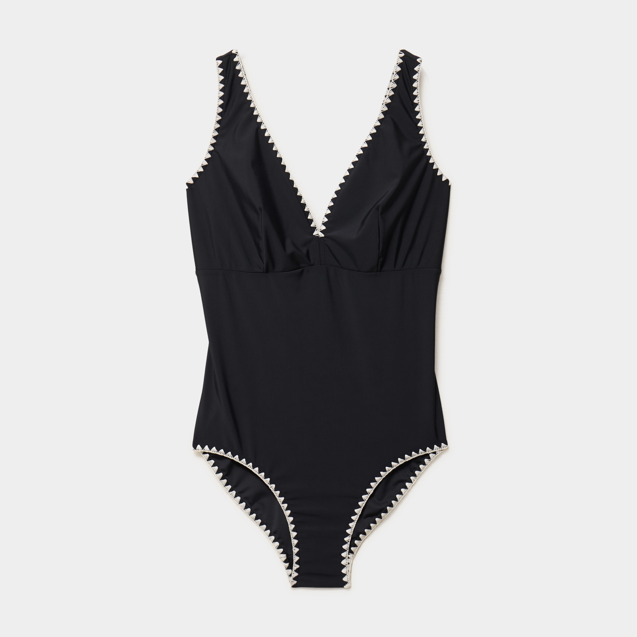 Maillot de bain foulard une pi&egrave;ce noir femme grande taille