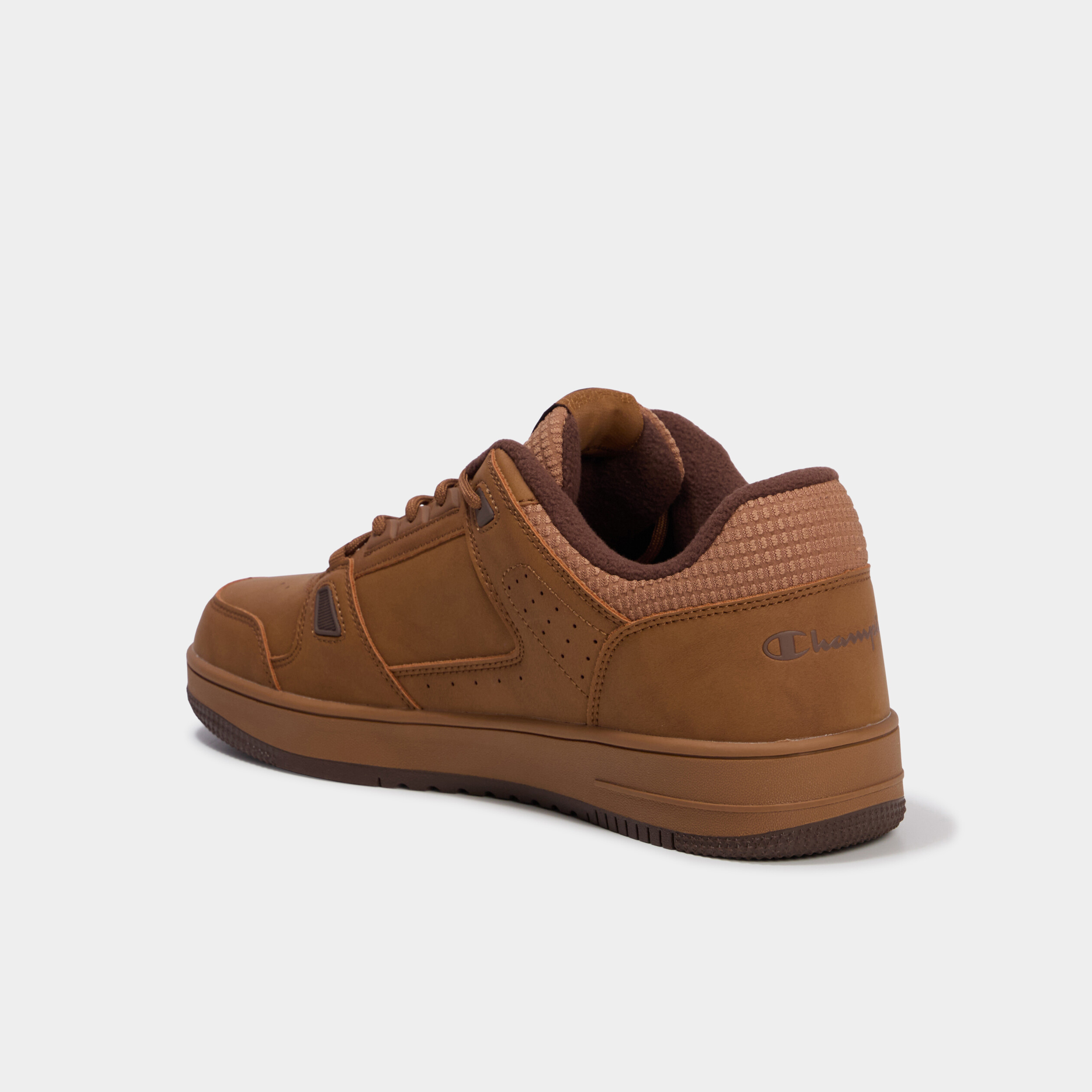 Baskets &agrave; lacets Champion RD18 COMB camel homme