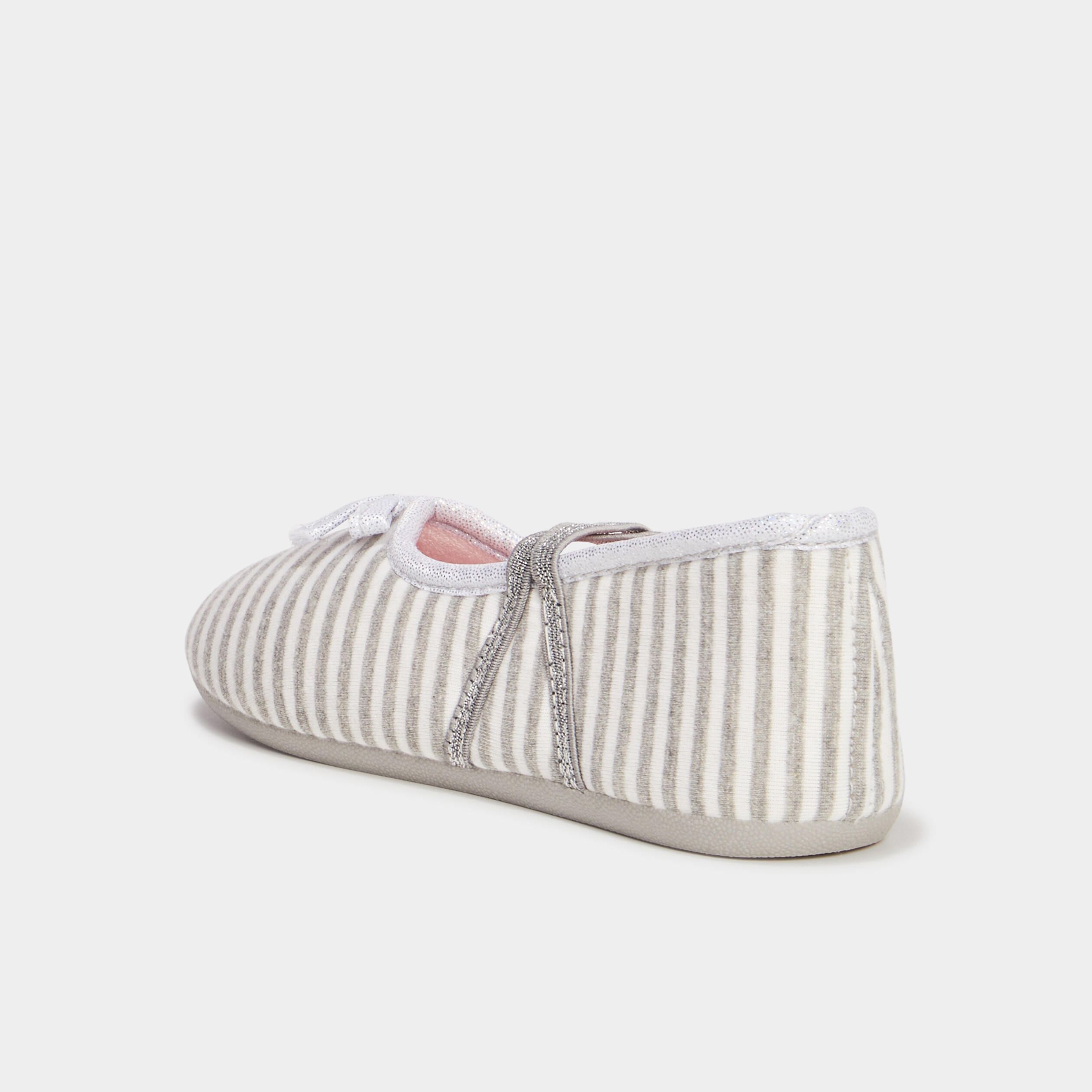 chaussons ballerines gris fille Chaussons ballerines gris fille