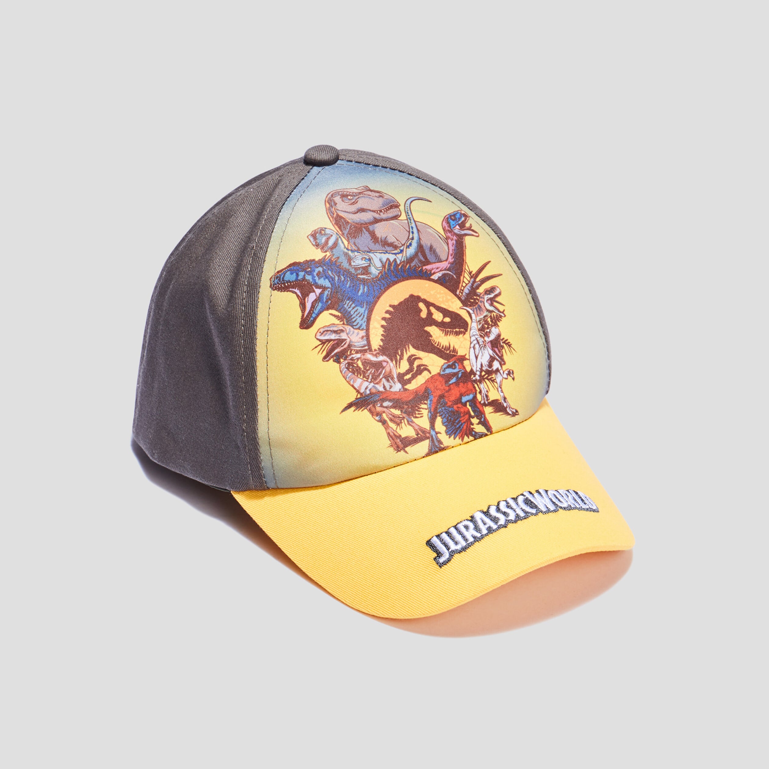 Casquette Jurassic World jaune gar&ccedil;on