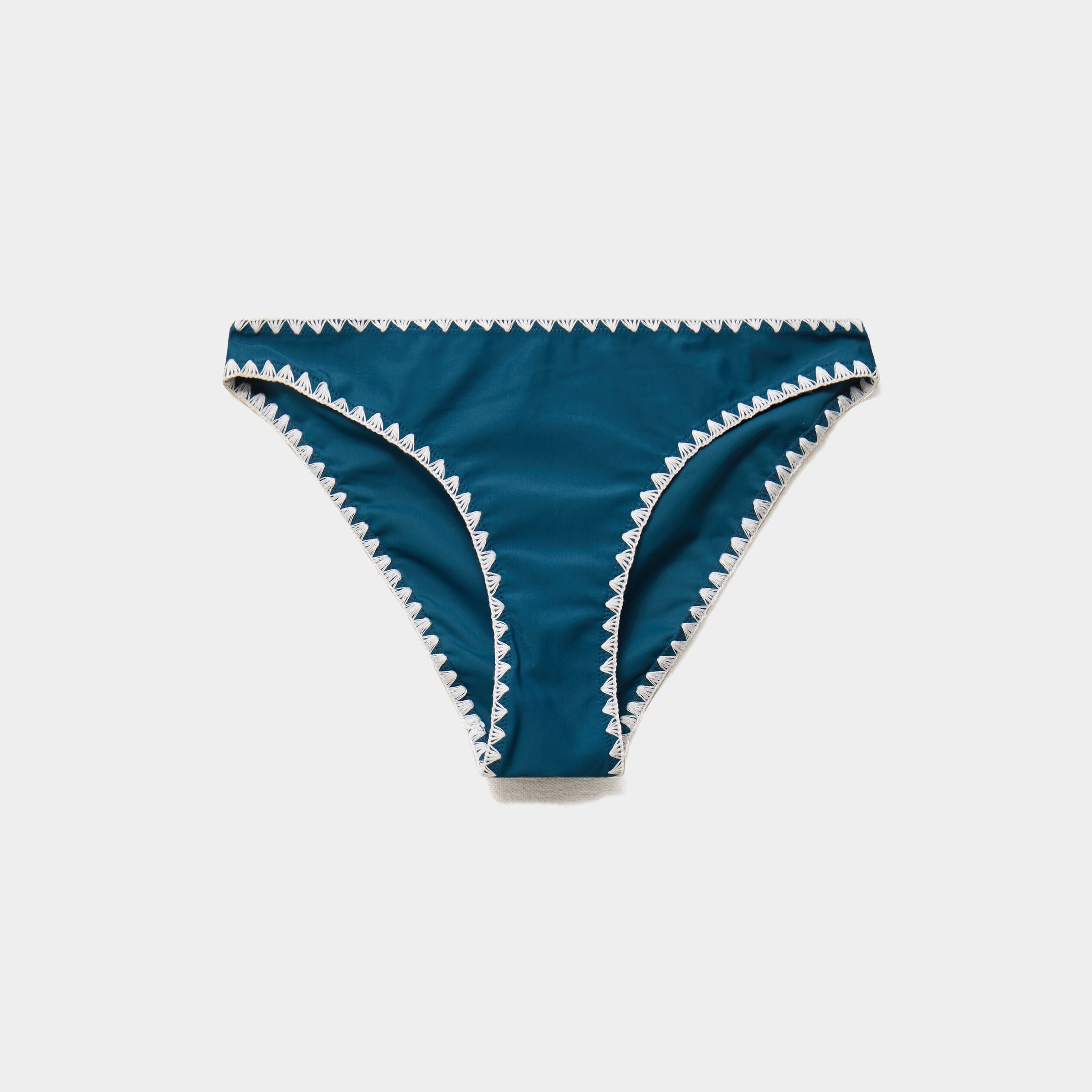 Bas de maillot de bain bleu p&eacute;trole femme