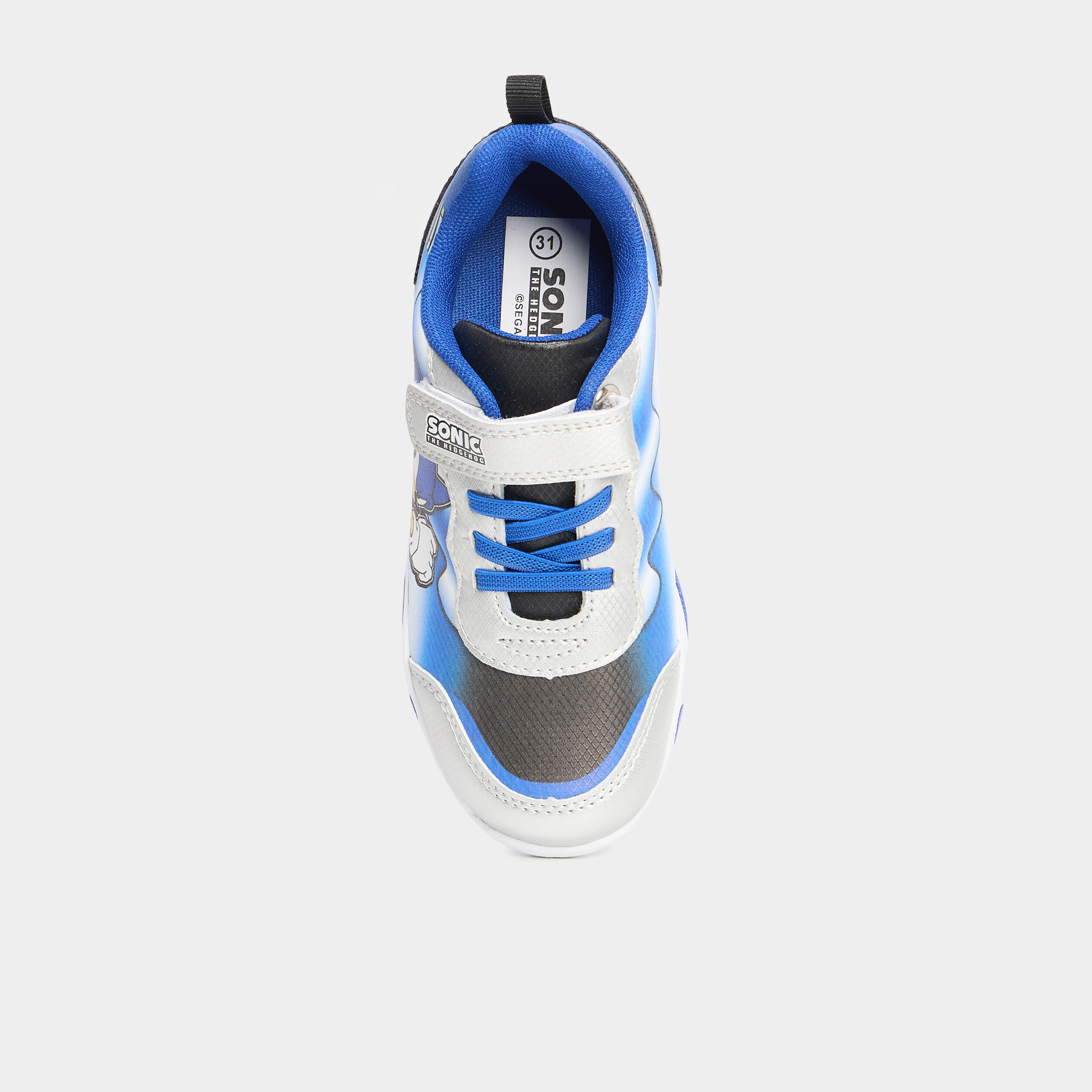 Baskets running semelle lumineuse Sonic bleu gar&ccedil;on