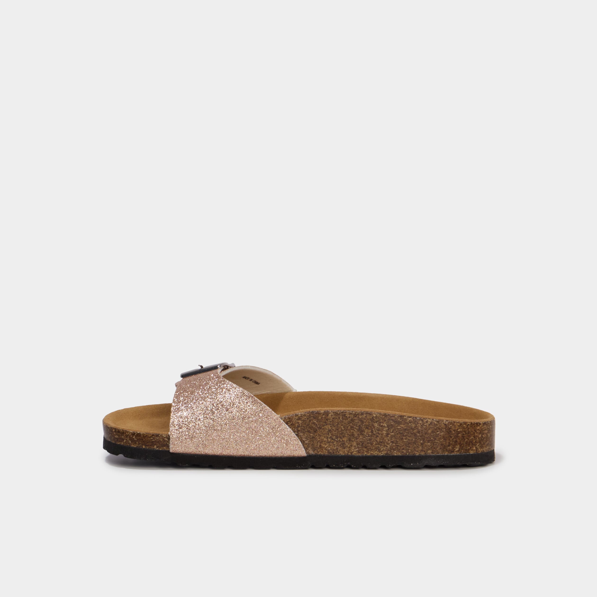 Mules avec boucles rose femme