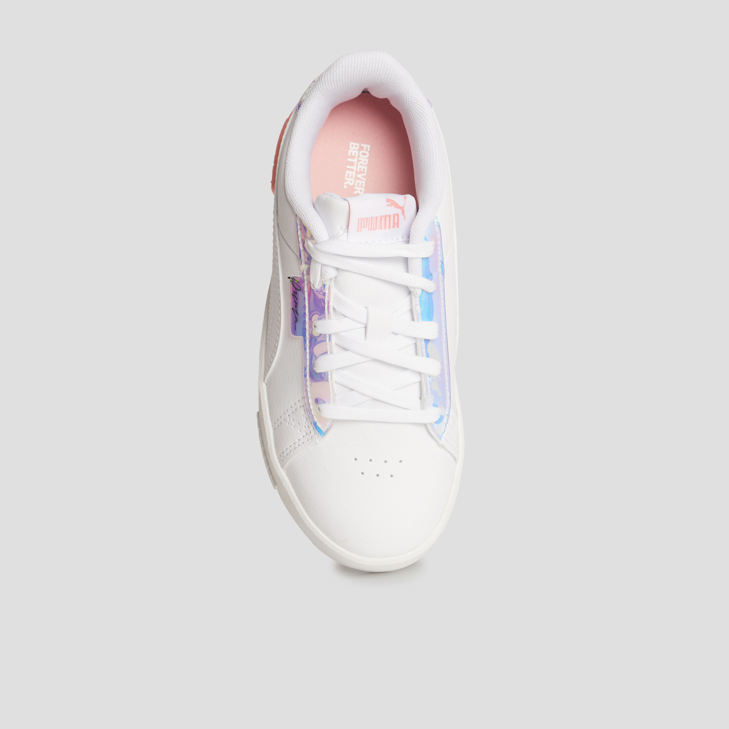 Tennis basses lacets Puma Jada Crystal blanc fille La Halle