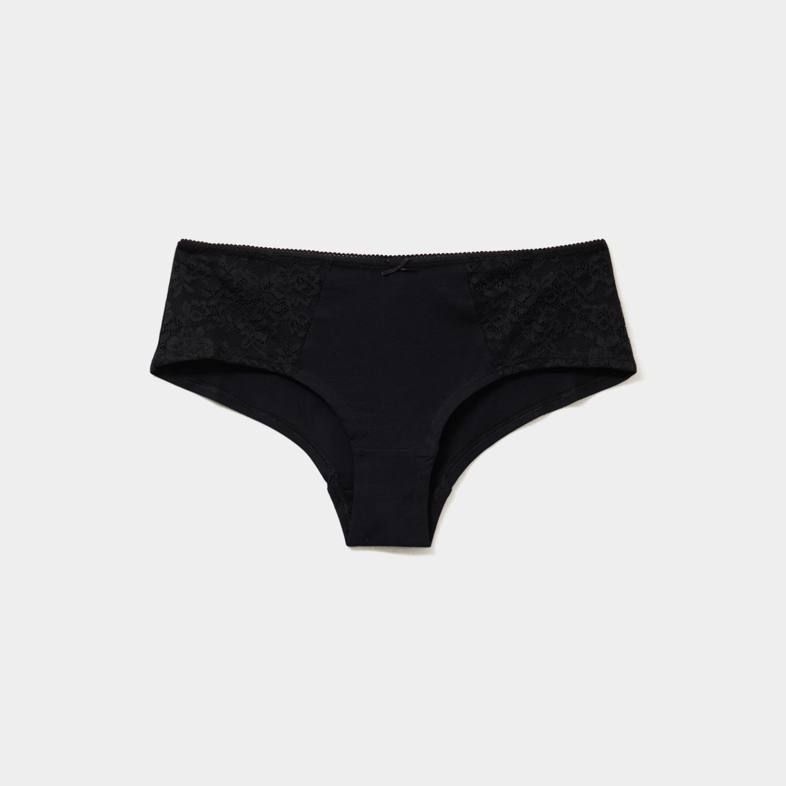 Shorty coton majoritaire noir femme