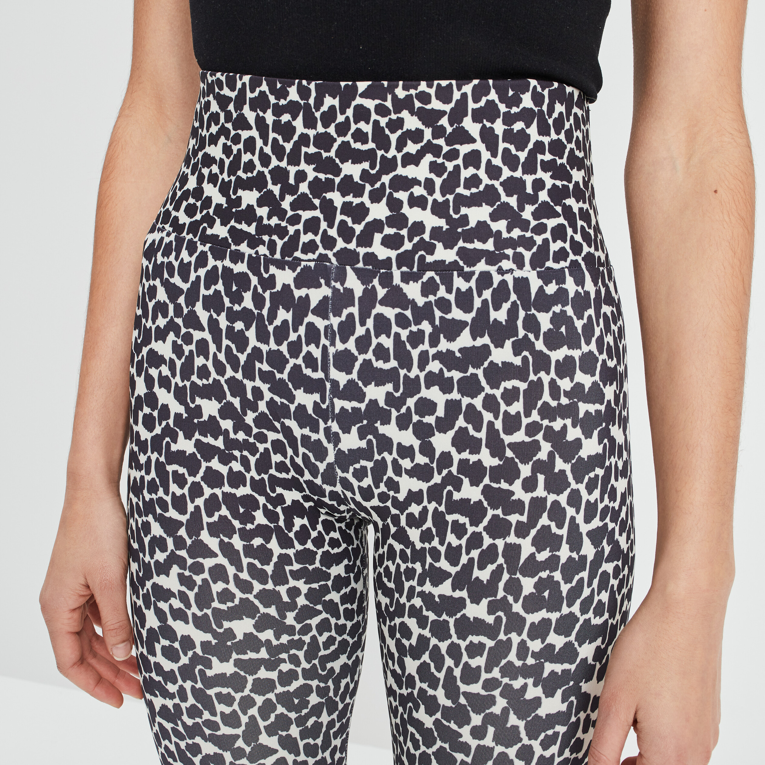 Legging taille extra haute ecru femme