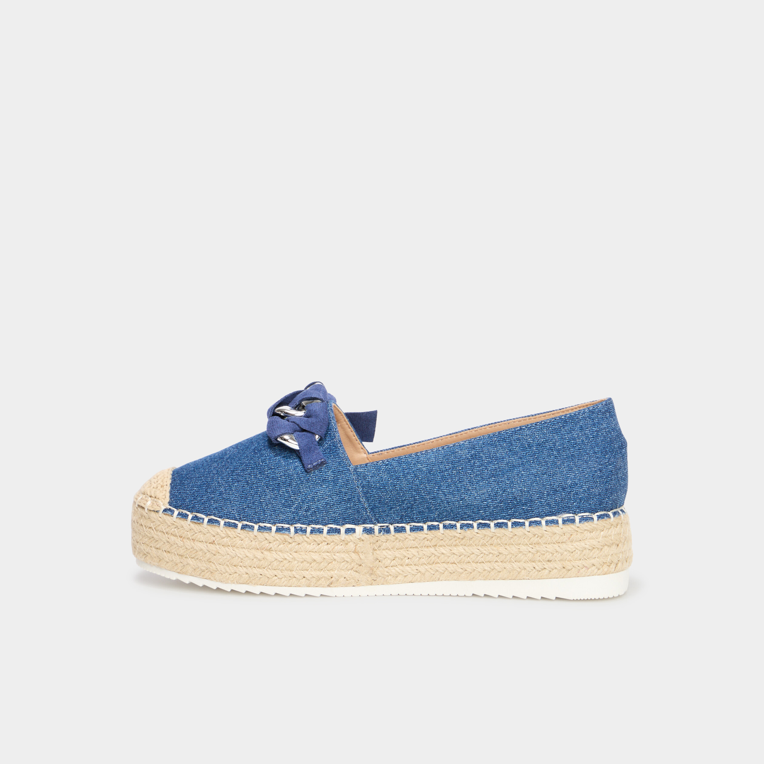 Espadrilles toile de jean bleu made in France | JULES & JENN