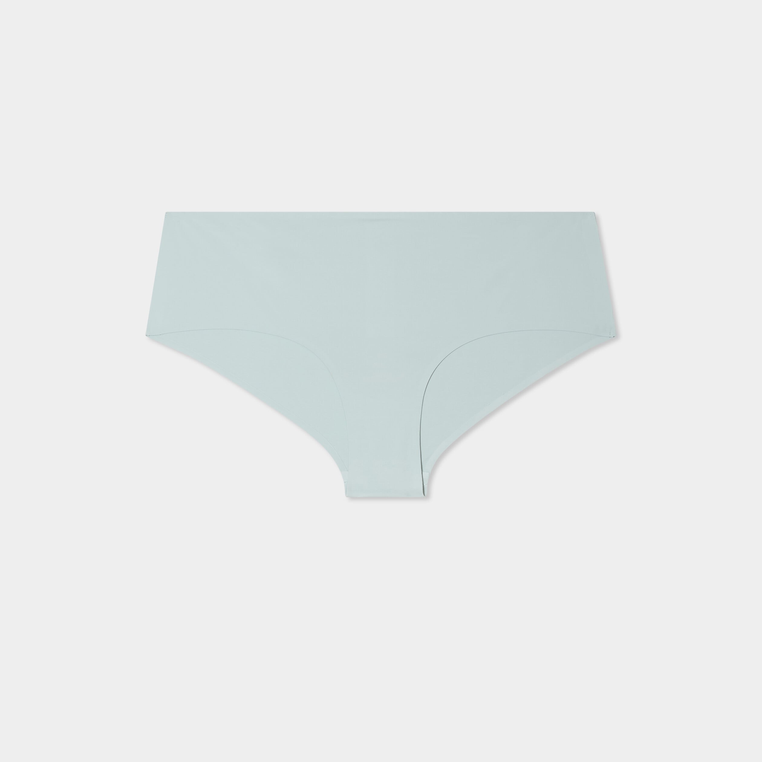 Shorty microfibre sans coutures vert clair femme