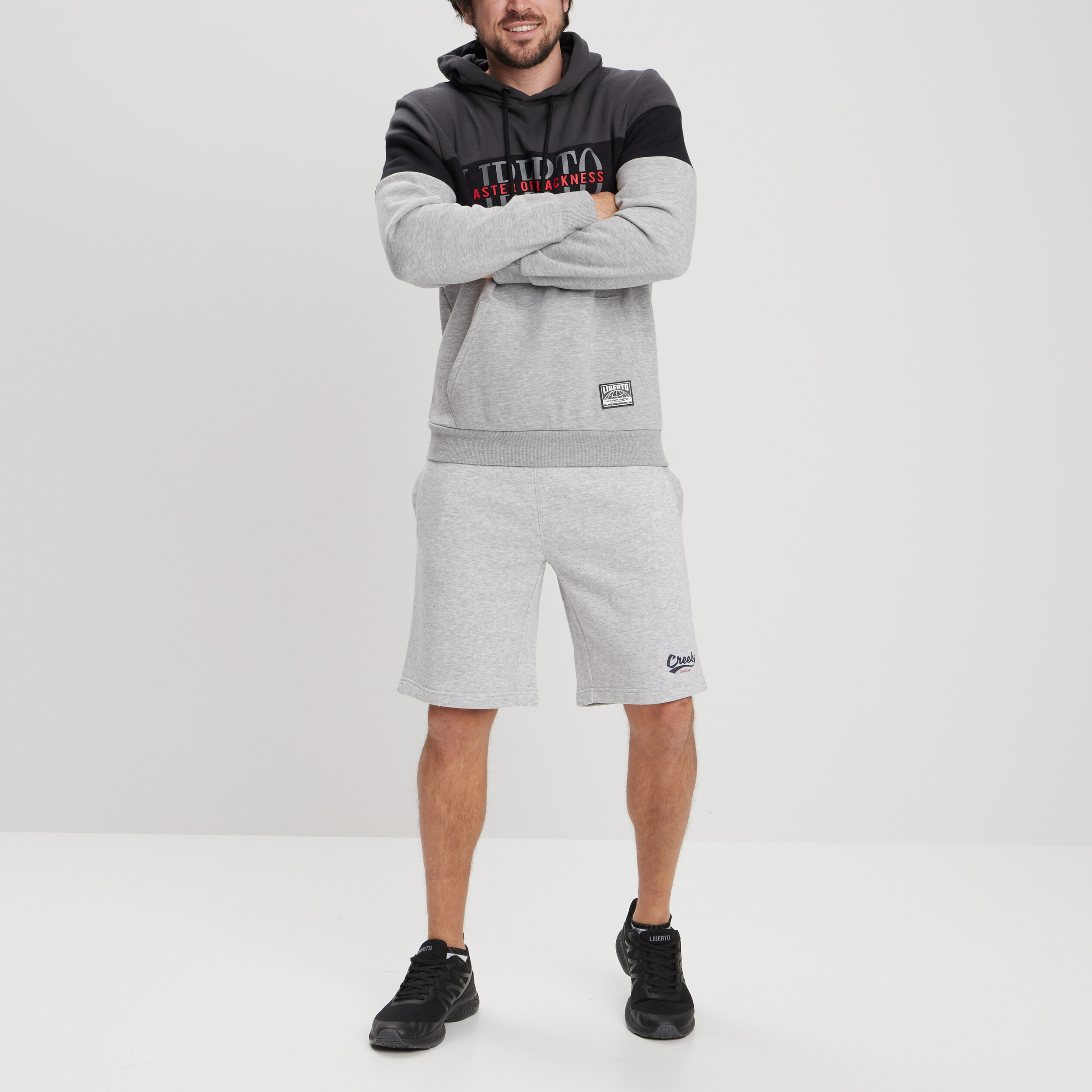 Jogging-Short droit Creeks gris homme