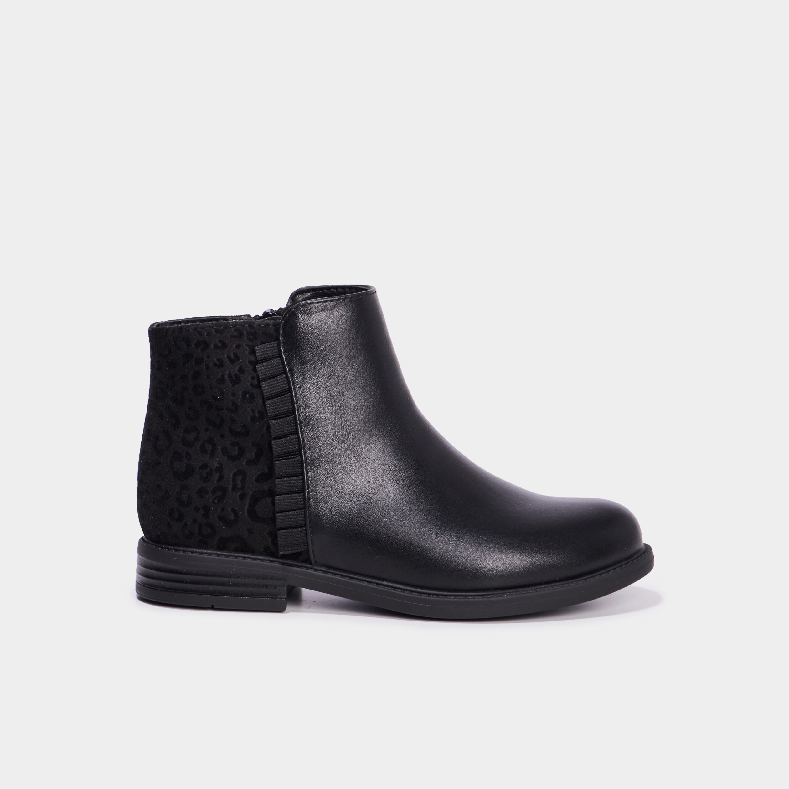 Boots chelsea plates noir fille
