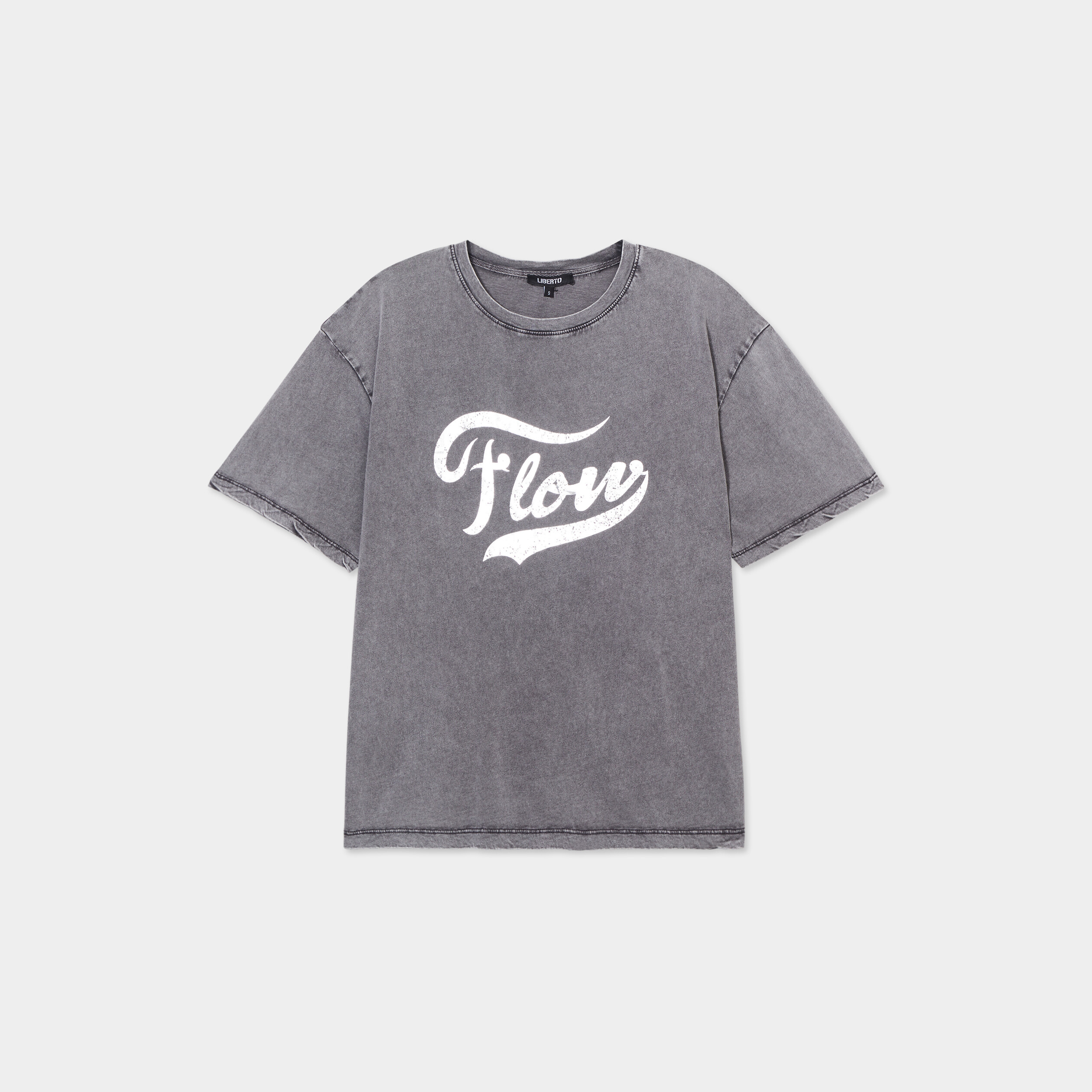 t shirt oversize manches courtes liberto noir femme T-shirt oversize manches courtes Liberto noir femme