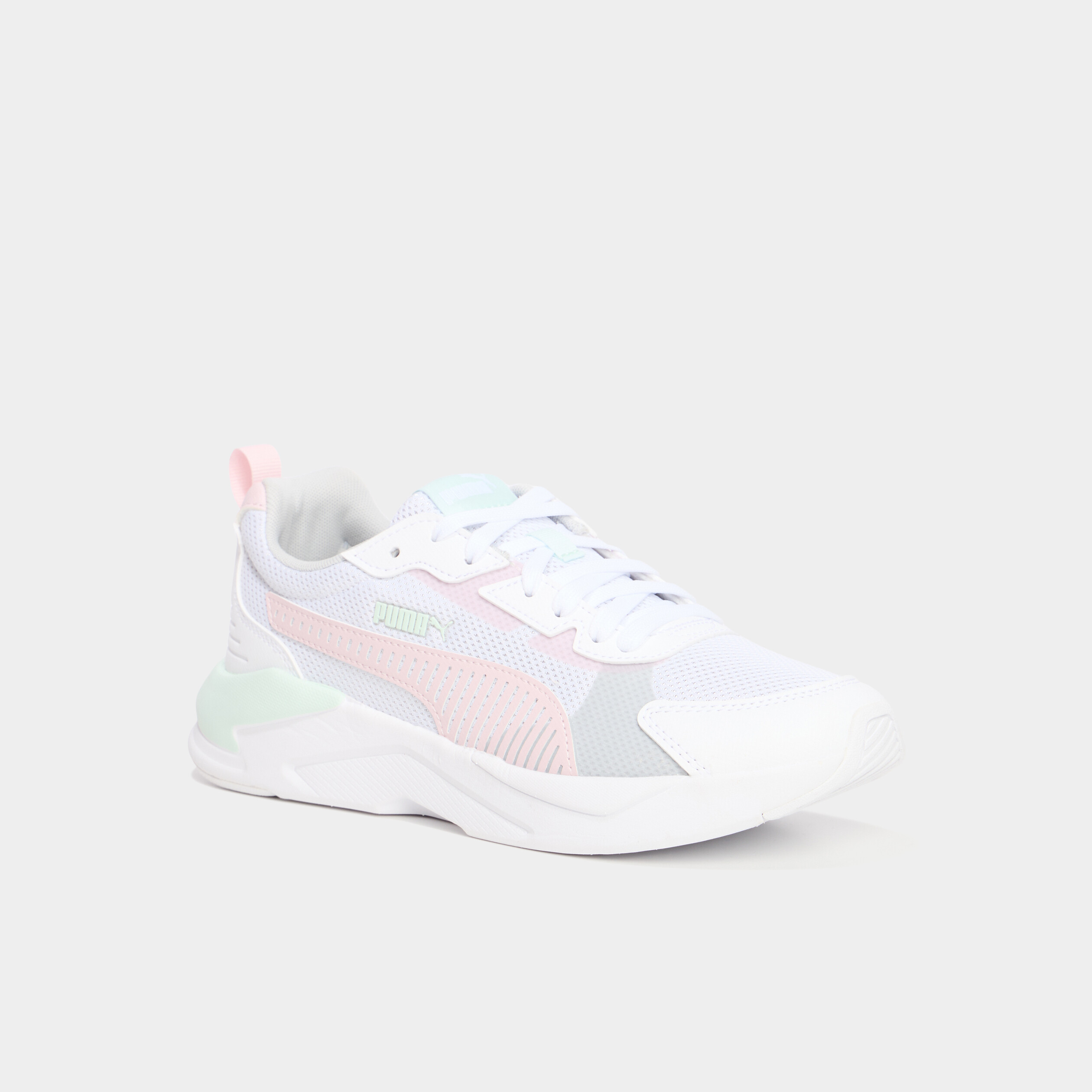 Baskets running à lacets Puma vert pastel femme La Halle