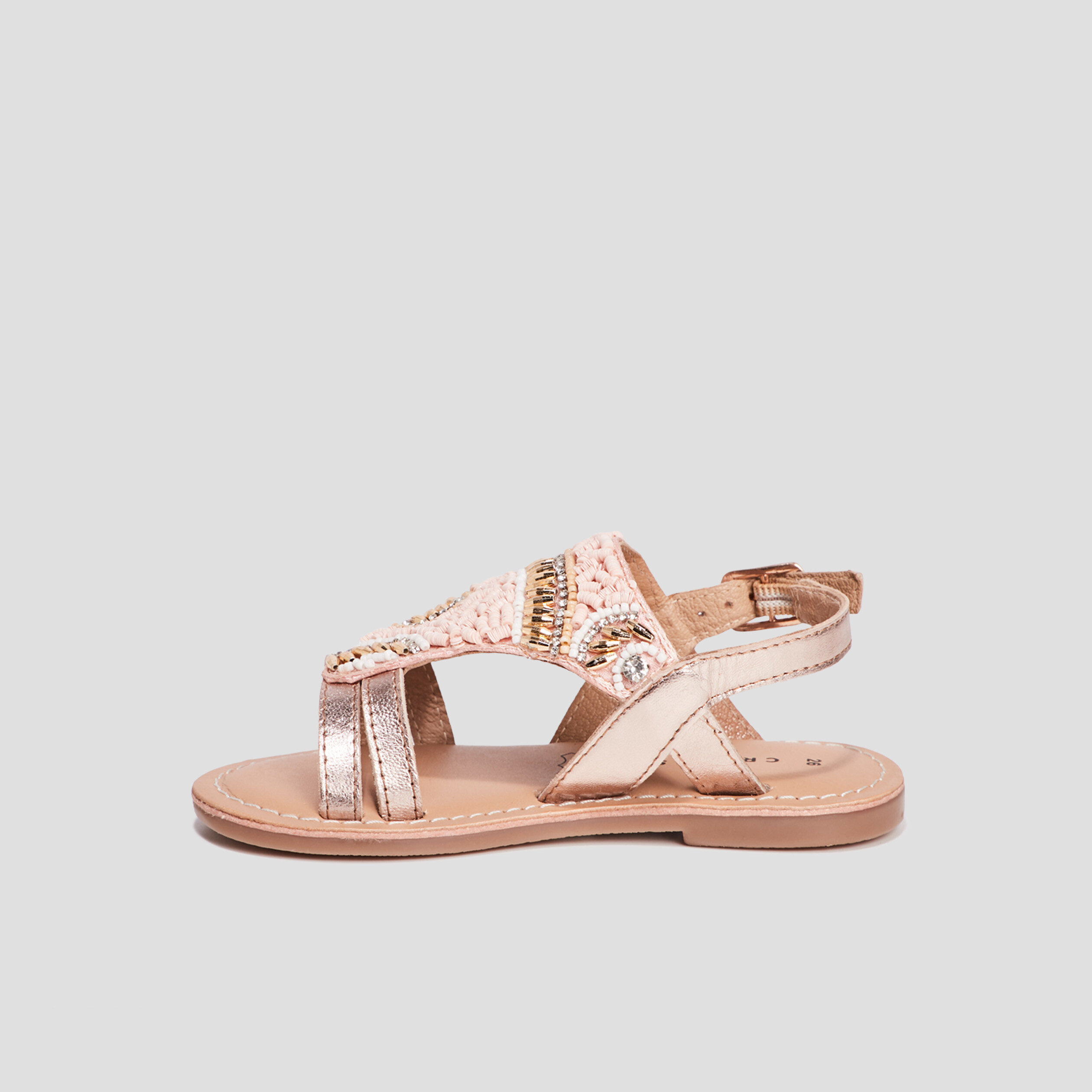 sandales en cuir creeks rose fille Sandales en cuir Creeks rose fille
