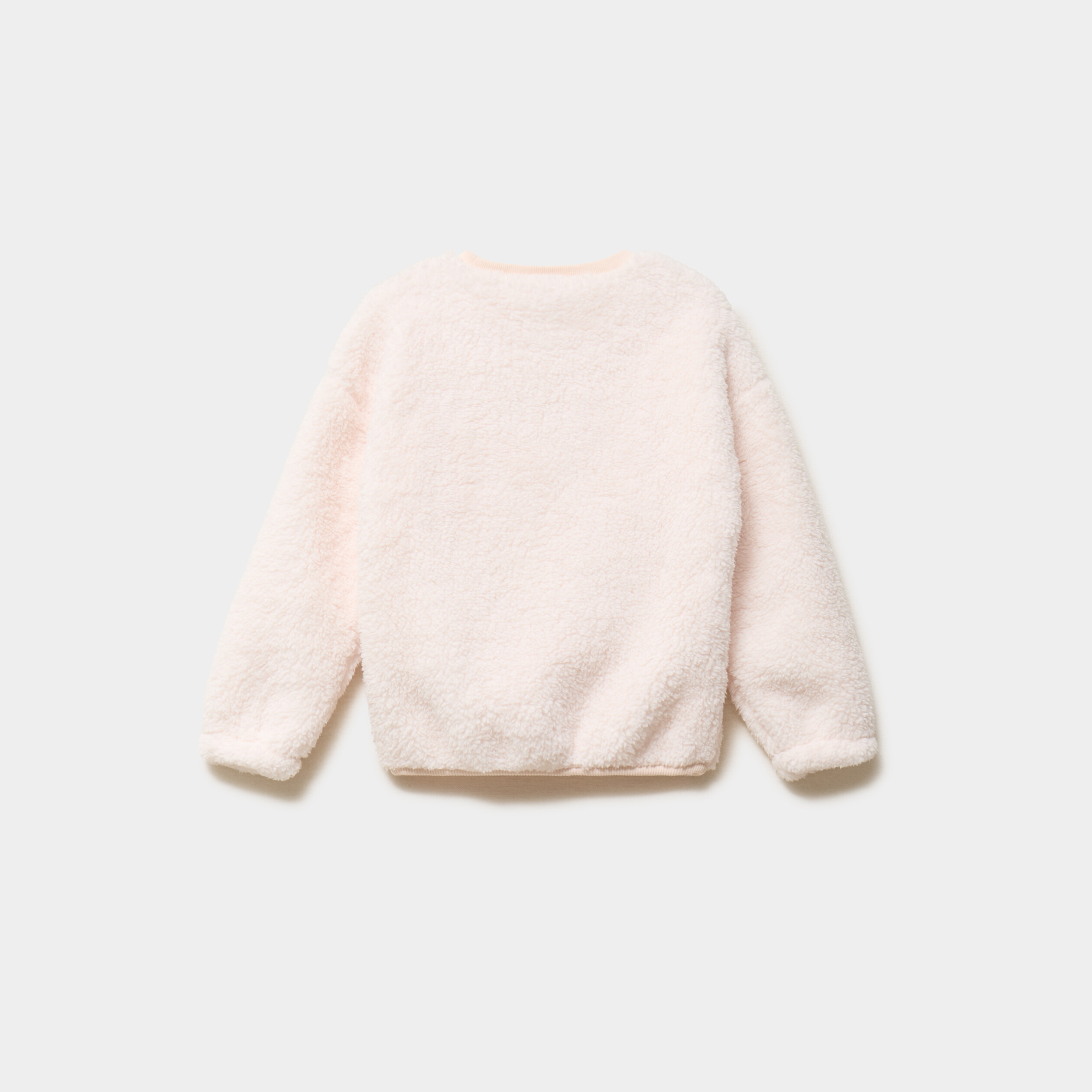 Ensemble pyjama effet polaire rose clair fille