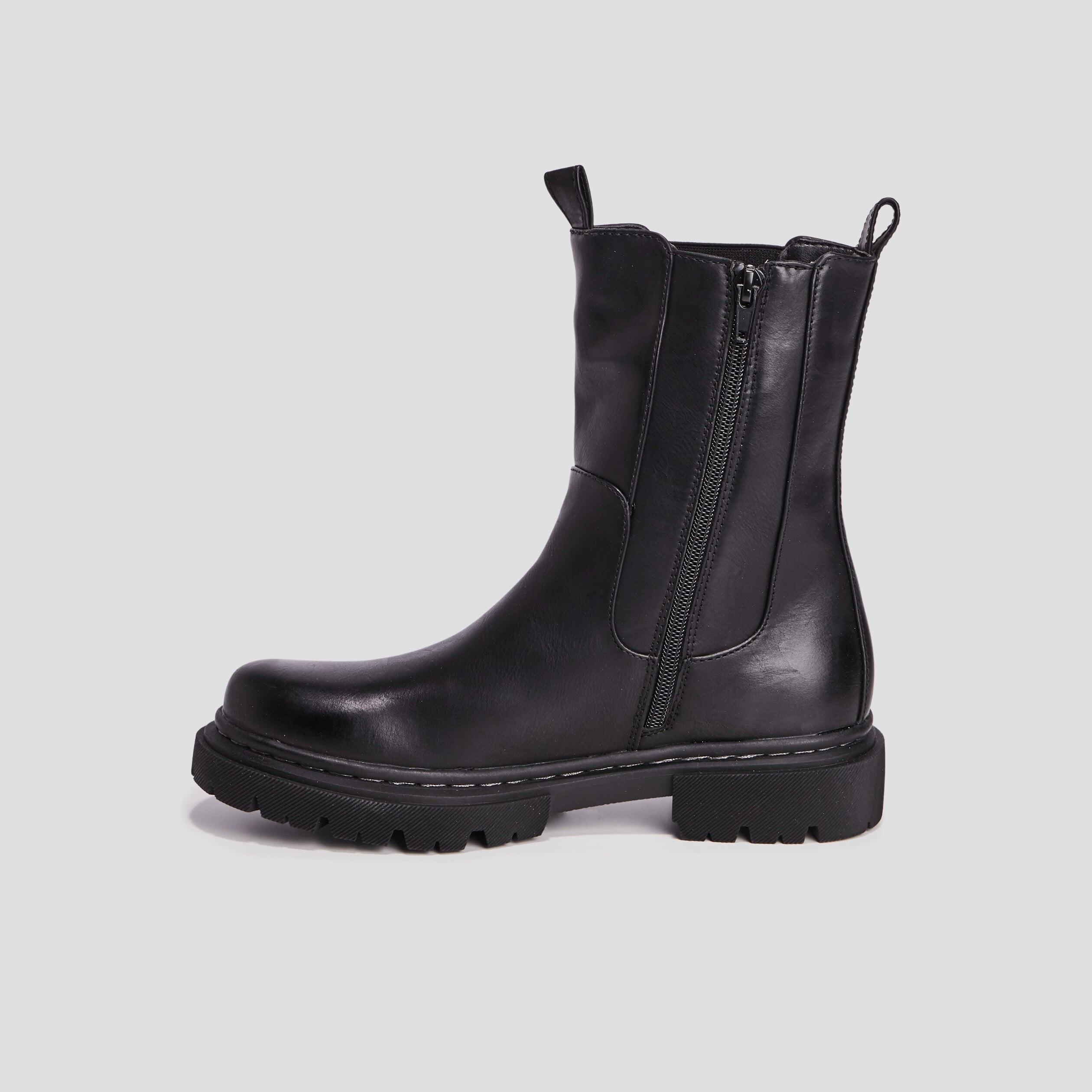 Bottines chelsea &eacute;lastiqu&eacute;es noir femme