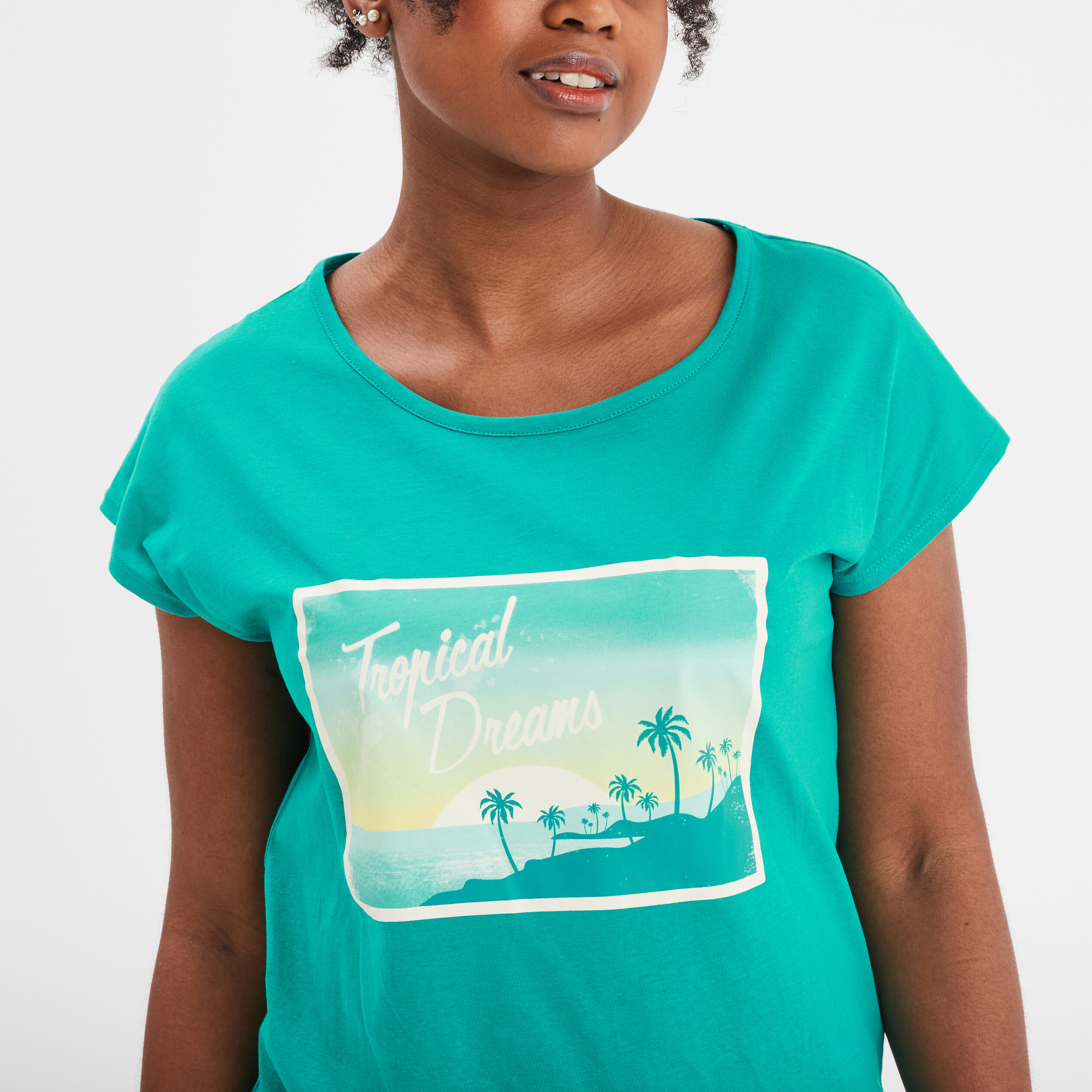 ensemble pyjama short et t shirt coton vert fonce femme Ensemble pyjama short et t-shirt coton vert foncé femme