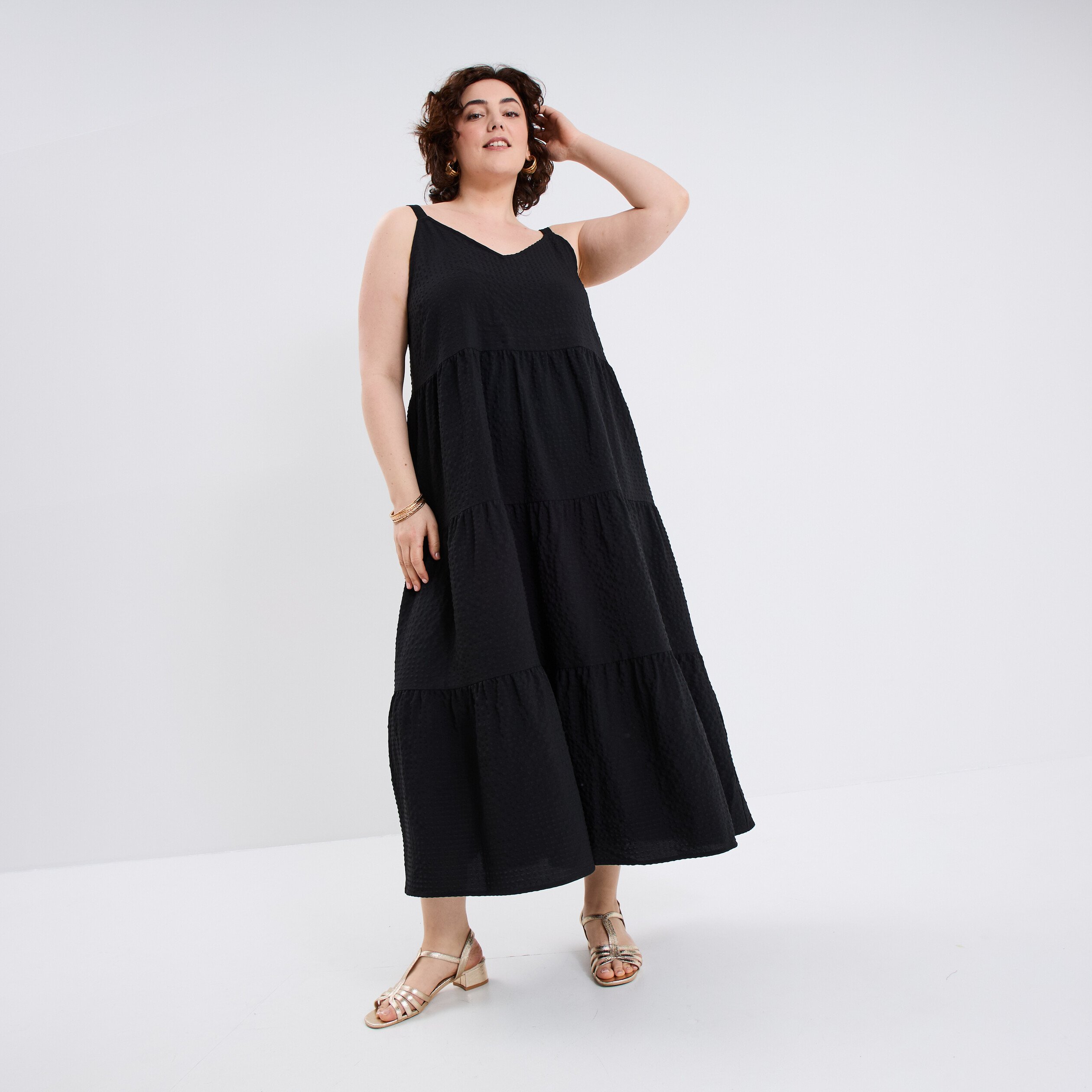 robe longue bretelles noir femmegt Robe longue bretelles noir femme grande taille