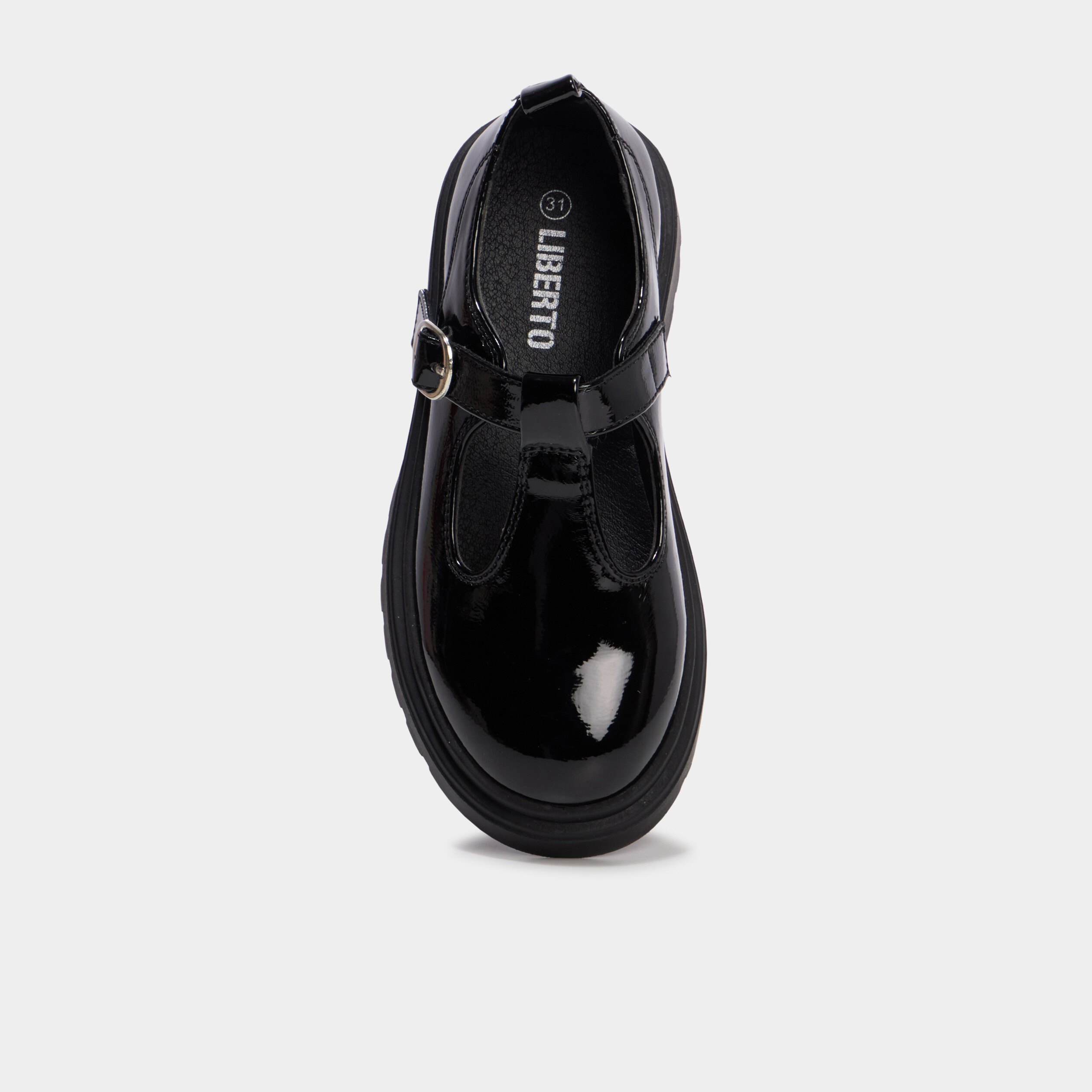 Babies salom&eacute; vernies noir fille