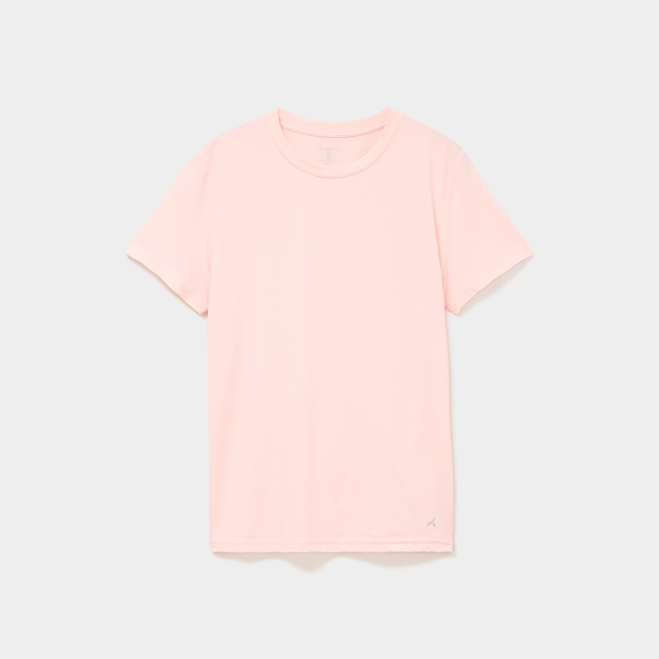 T-shirt de sport droit manches courtes orange fluo femme