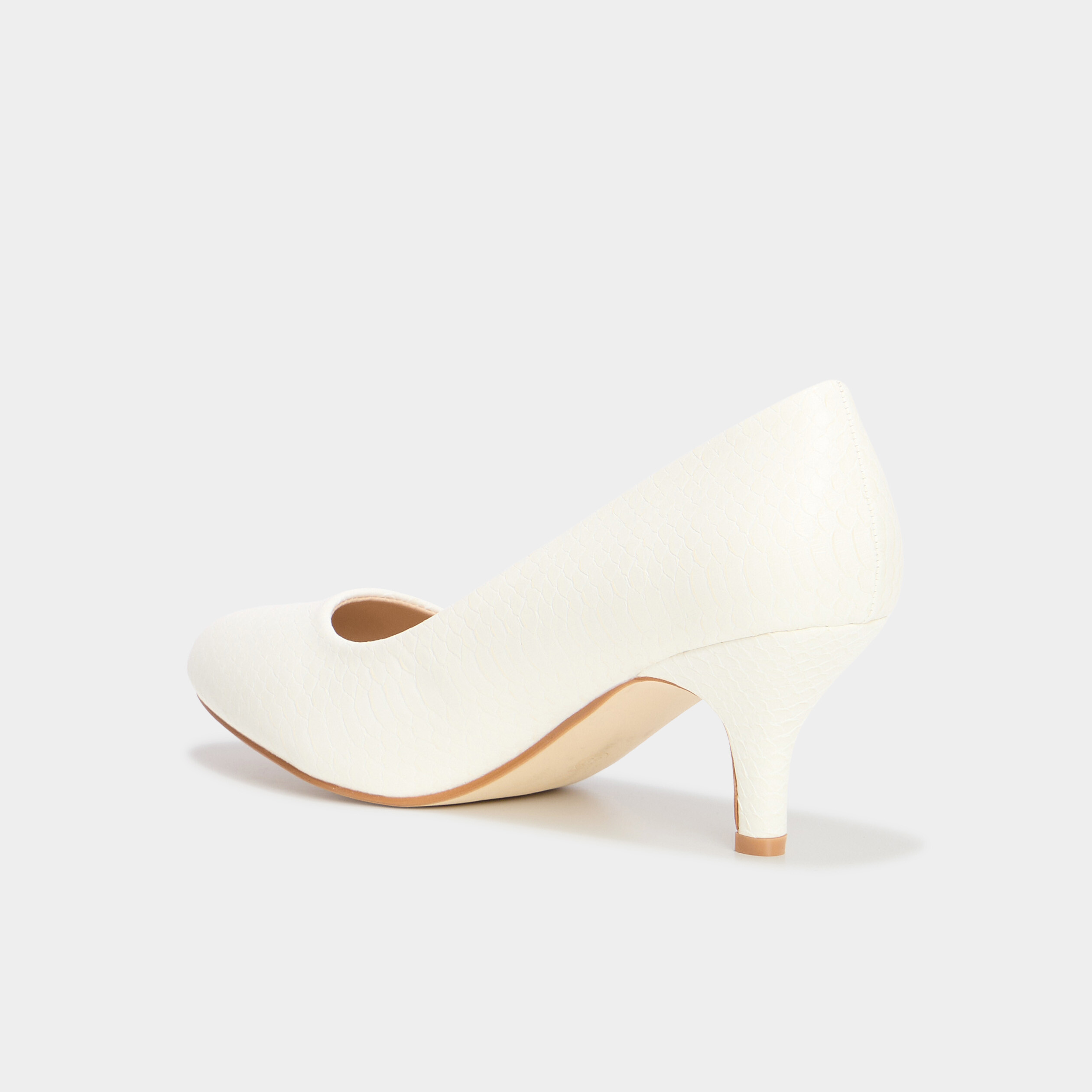 Escarpins irisés blanc femme