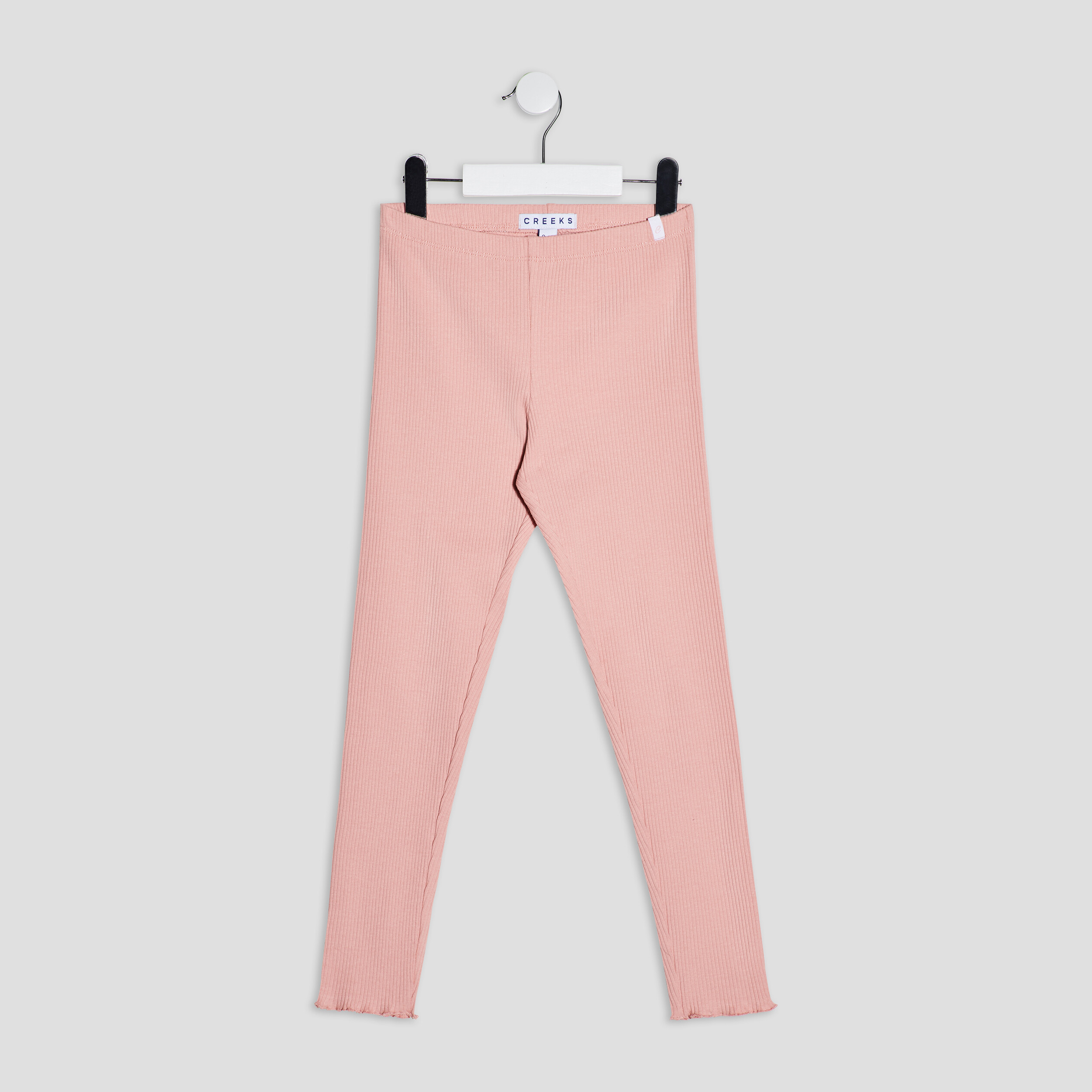 Leggings côtelé Creeks rose fille
