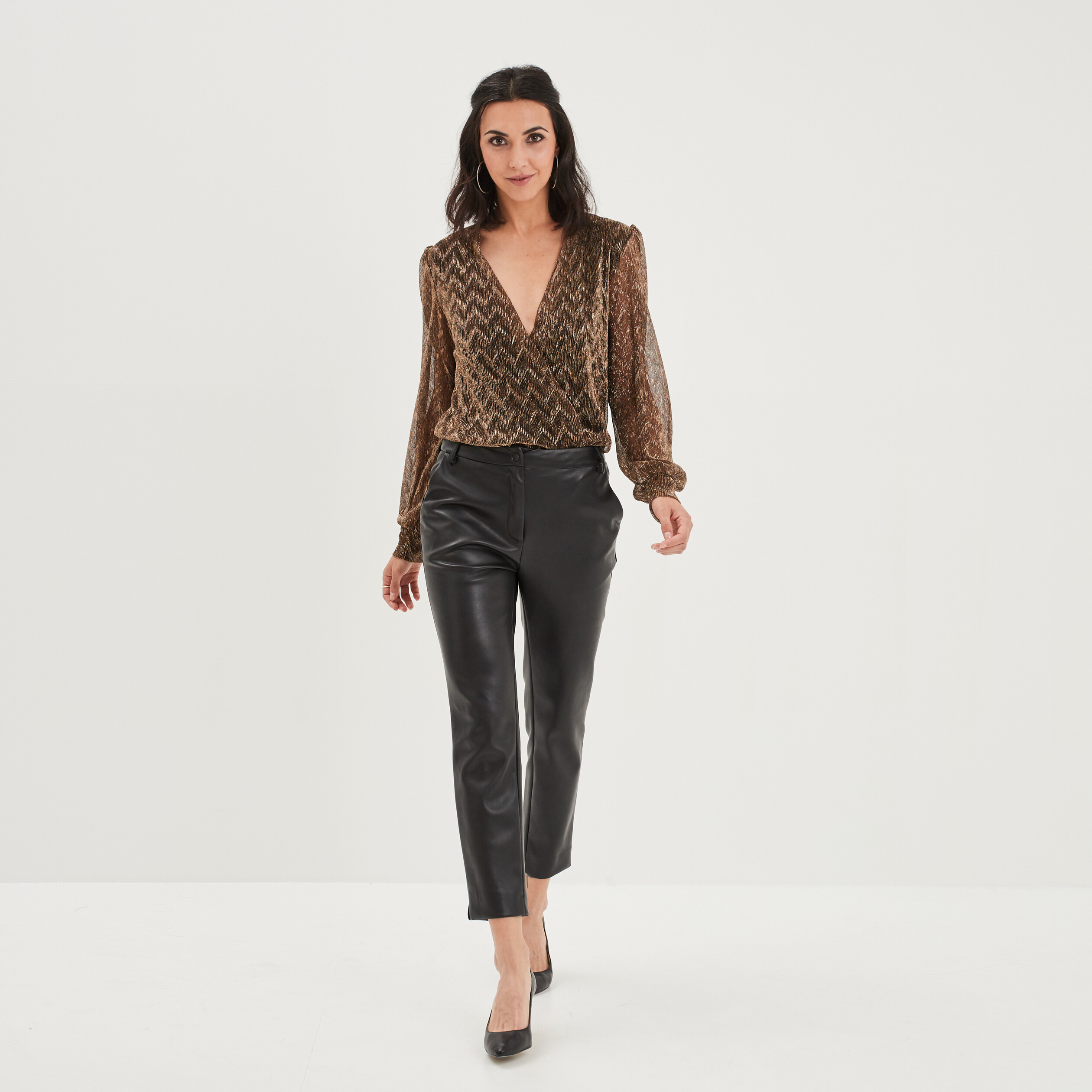 body col cache coeur mosquitos jaune or femme Body col cache-coeur Mosquitos jaune or femme