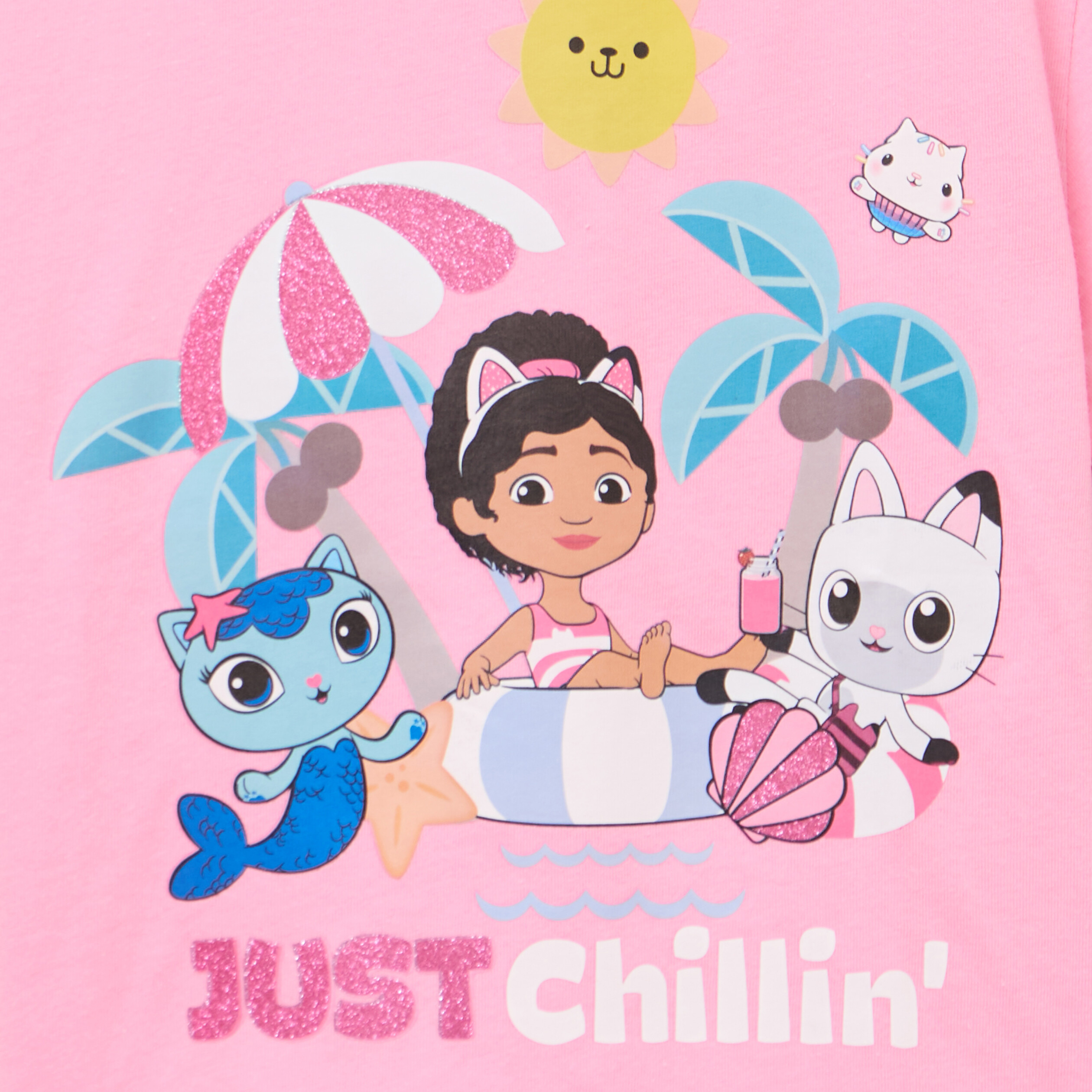 T-shirt Gabby et la maison magique rose fille