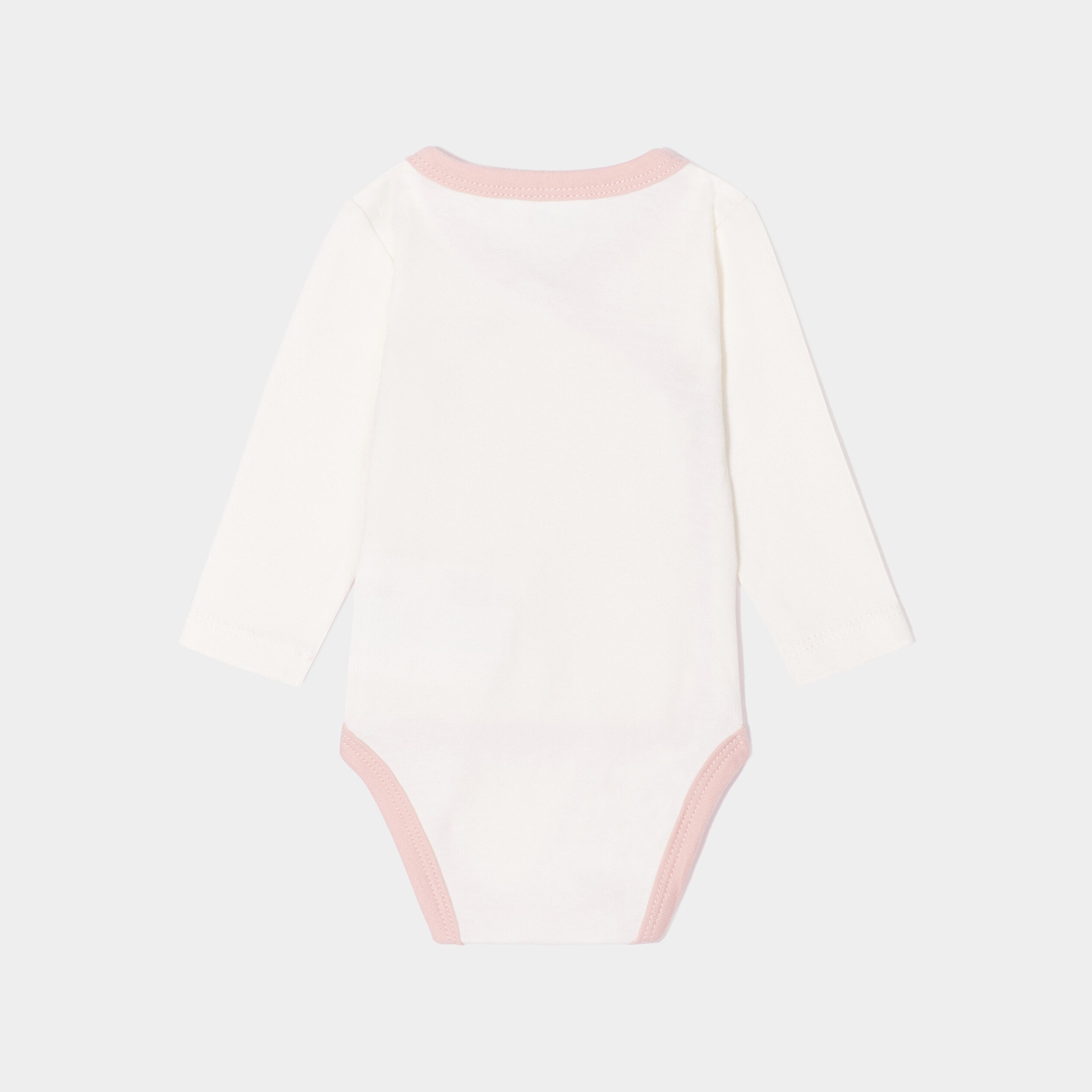 Ensemble 3 pièces coton Bambi rose bébé fille