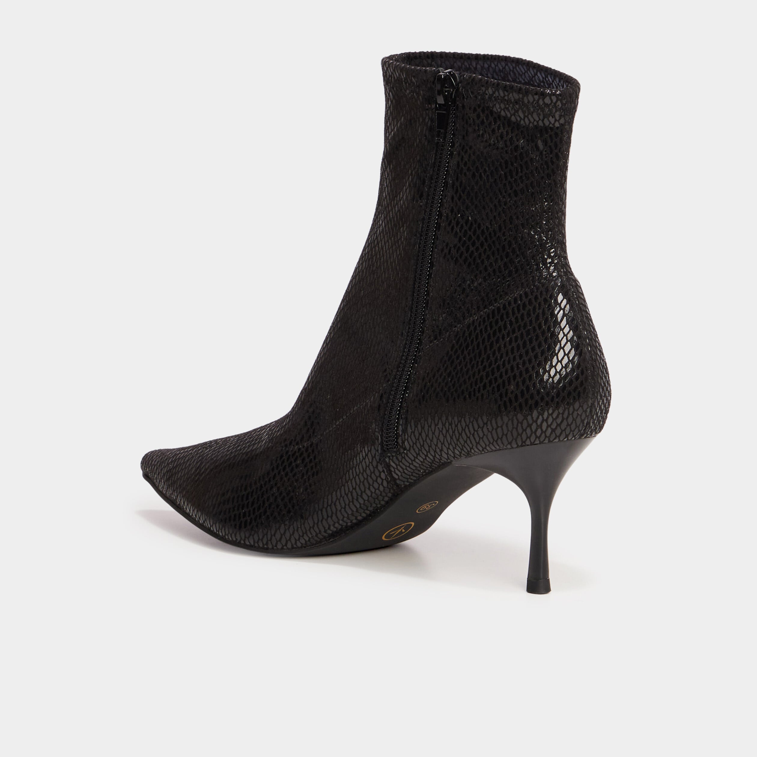 Bottines talons aiguilles Mosquitos noir femme