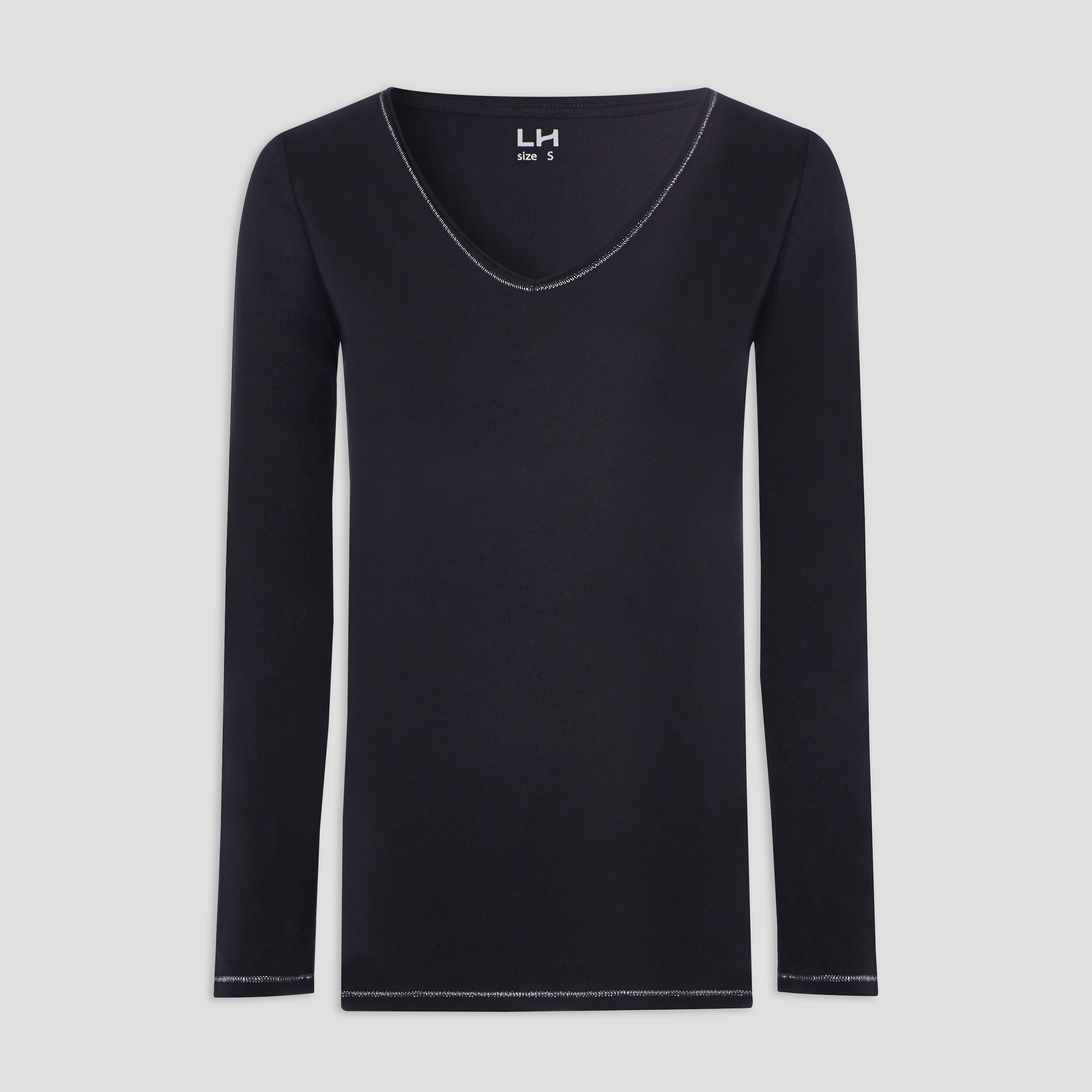 t shirt manches longues noir femme T-shirt manches longues noir femme