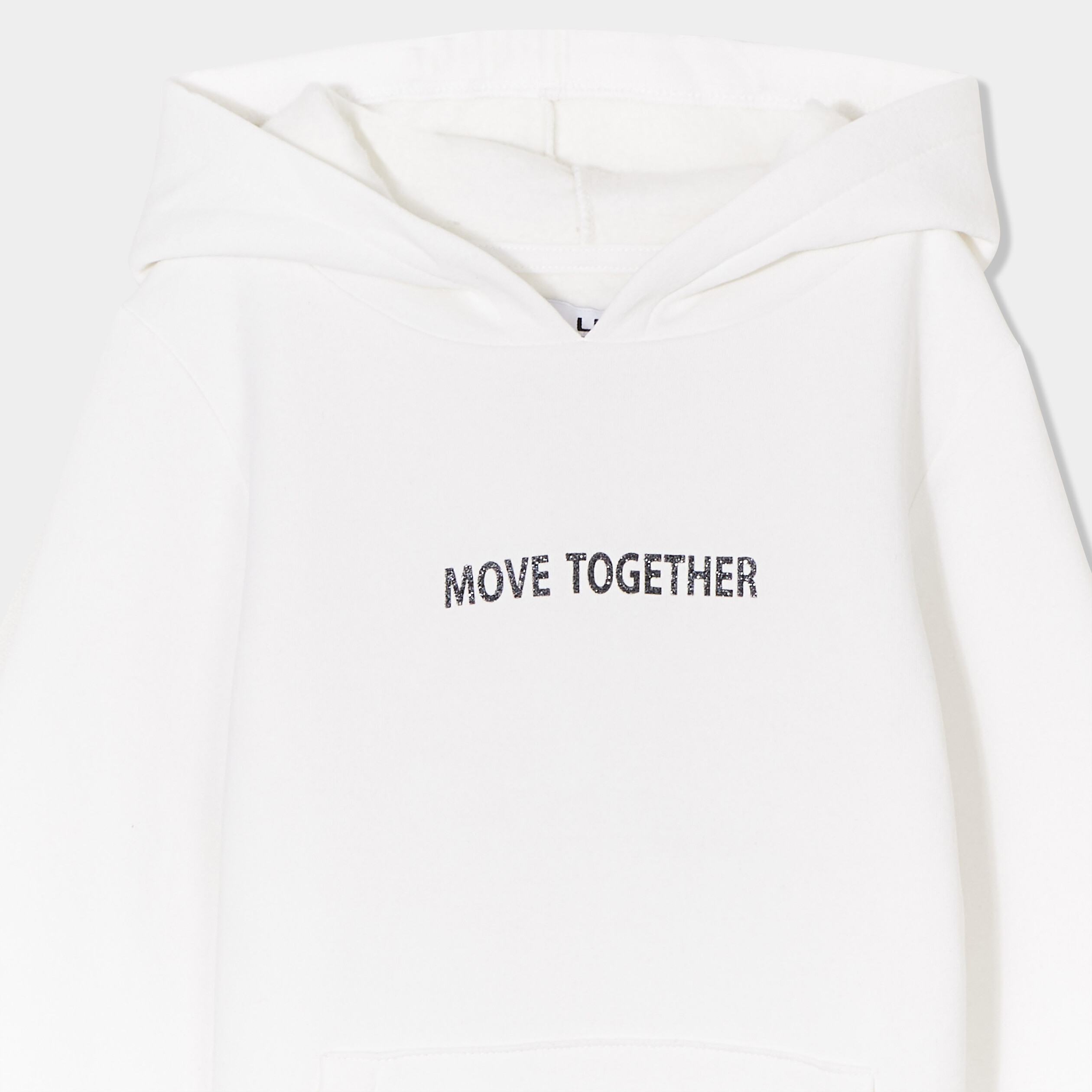 sweat a capuche hoodie droit ivoire fille Sweat à capuche hoodie droit ivoire fille