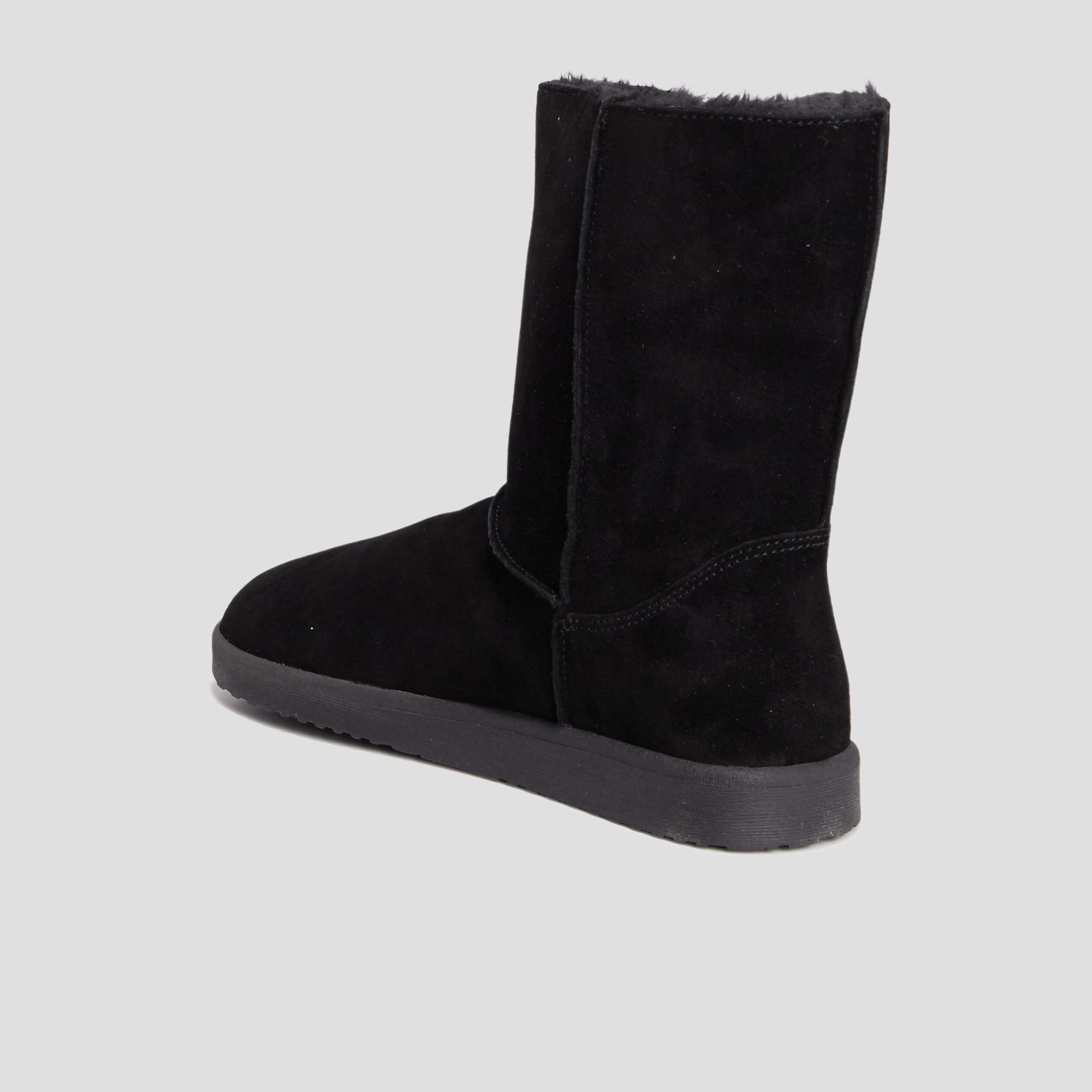 bottines en cuir fourrees noir femme Bottines en cuir fourrées noir femme
