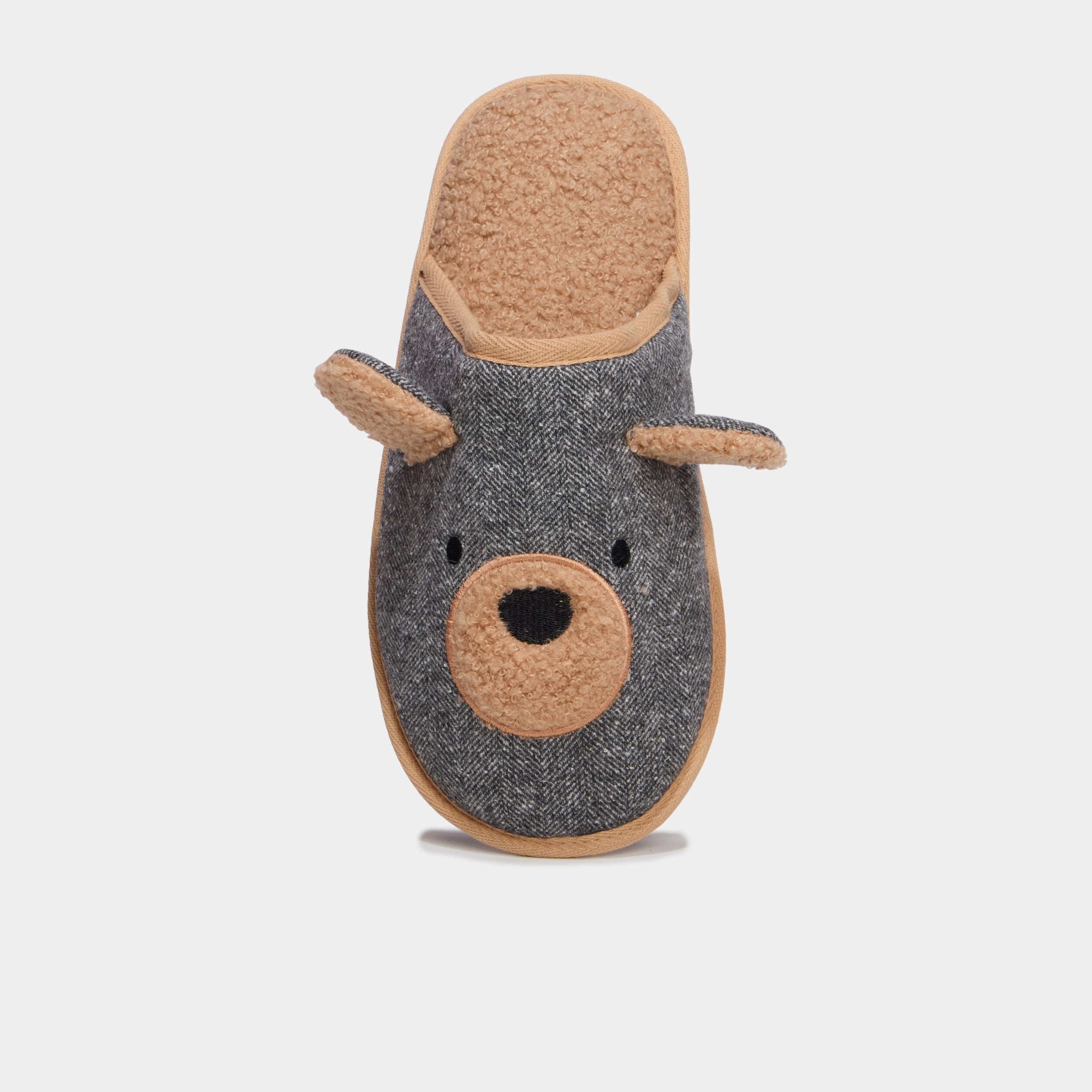 Chaussons mules gris homme