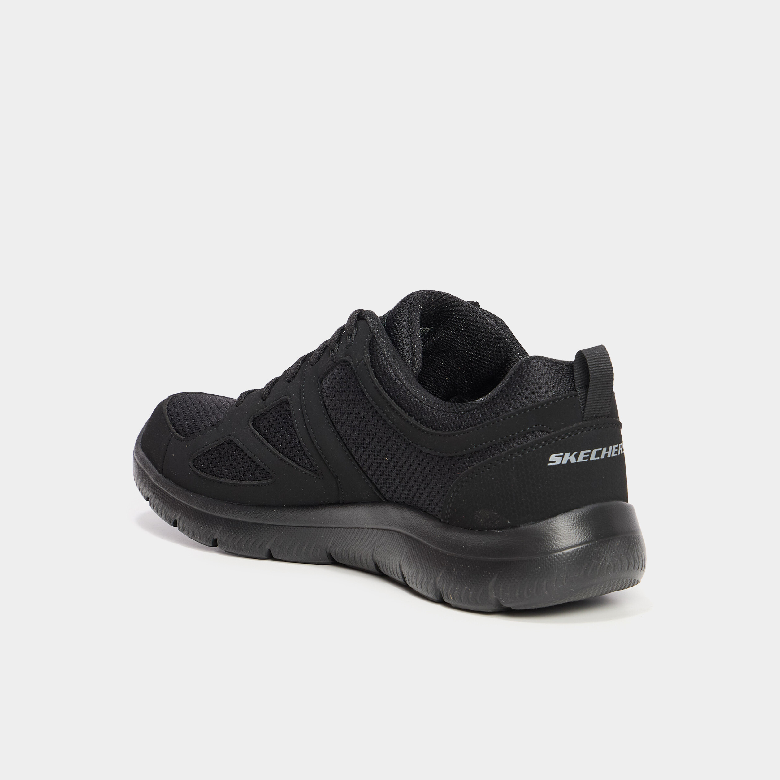 Baskets running à lacets noir homme