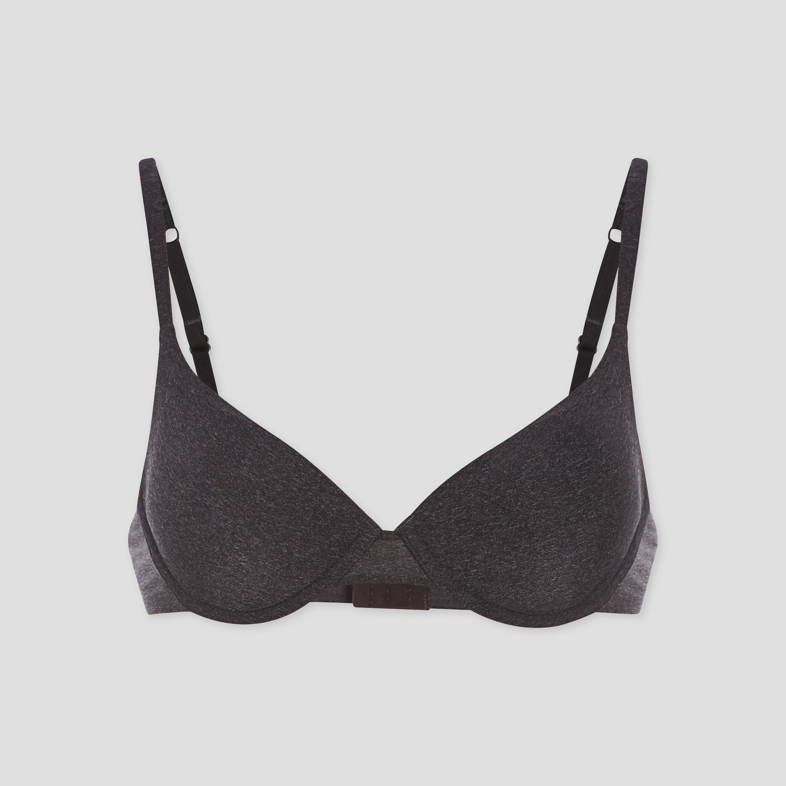 Soutien-gorge corbeille microfibre gris femme