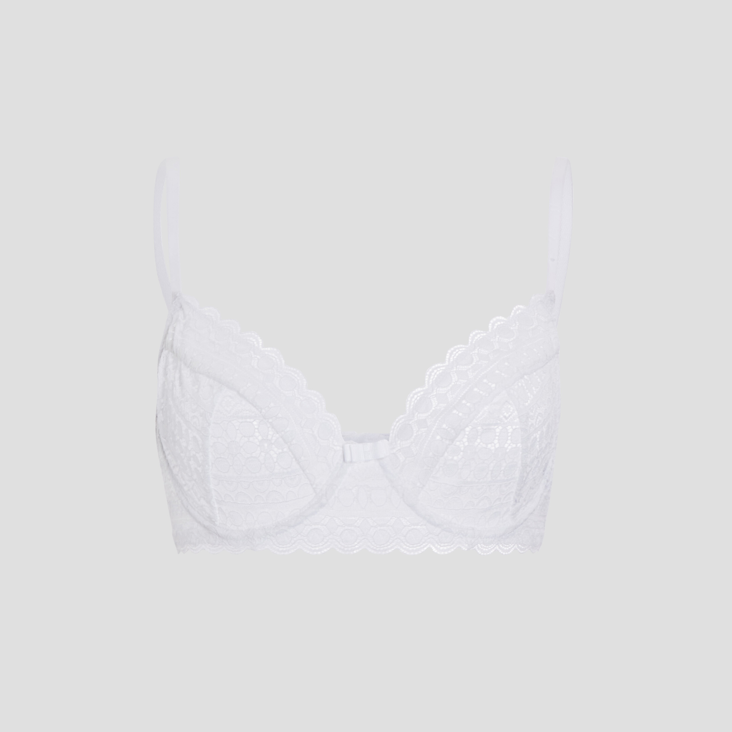 Soutien-gorge embo&icirc;tant en dentelle blanc femme