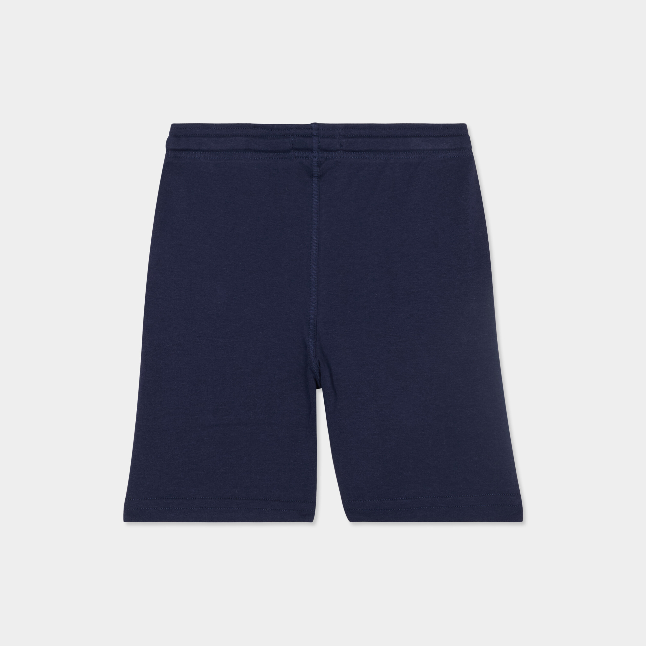 short jogging droit taille elastiquee bleu marine garcon Short jogging droit taille élastiquée bleu marine garçon