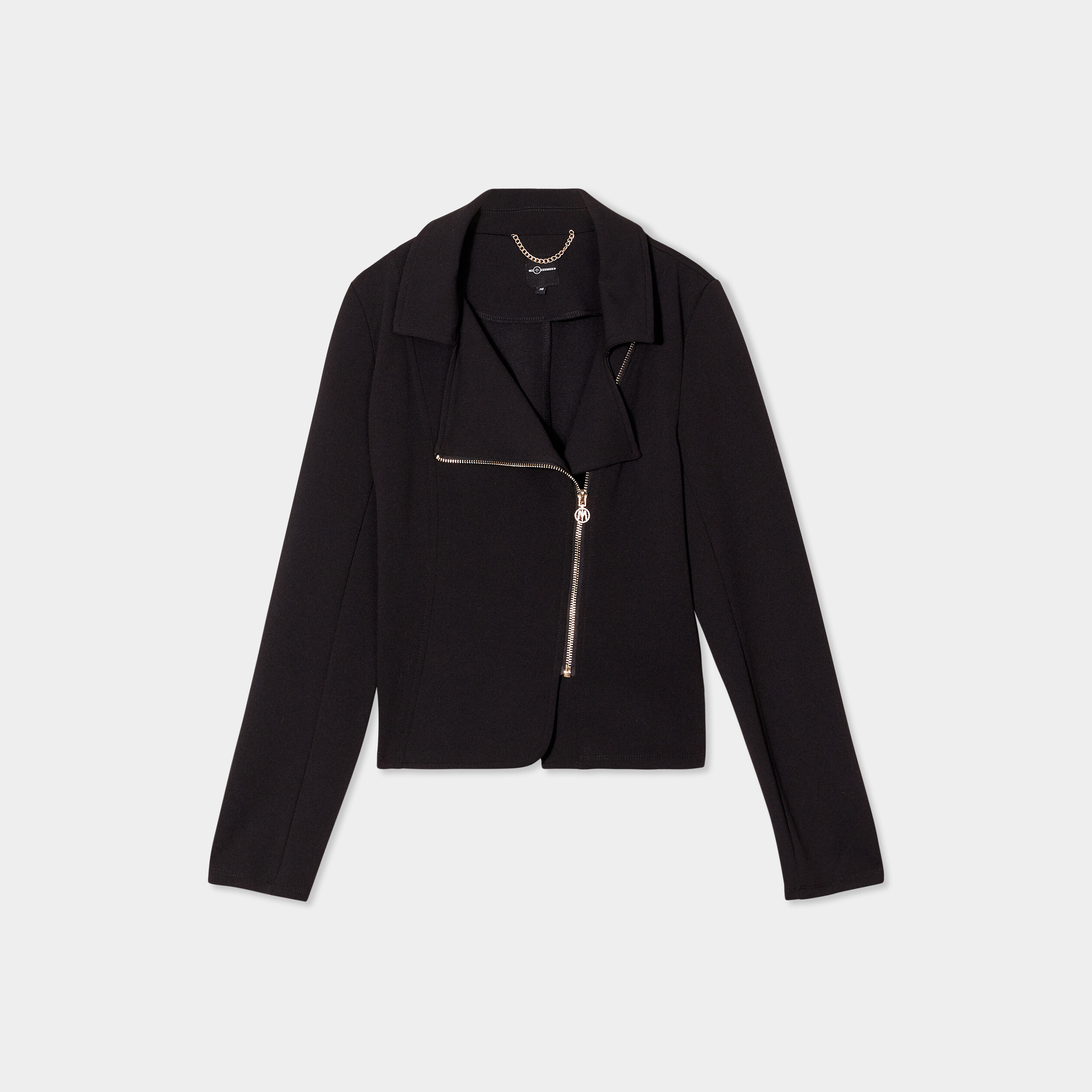 veste biker zippee mosquitos noir femme Veste biker zippée Mosquitos noir femme