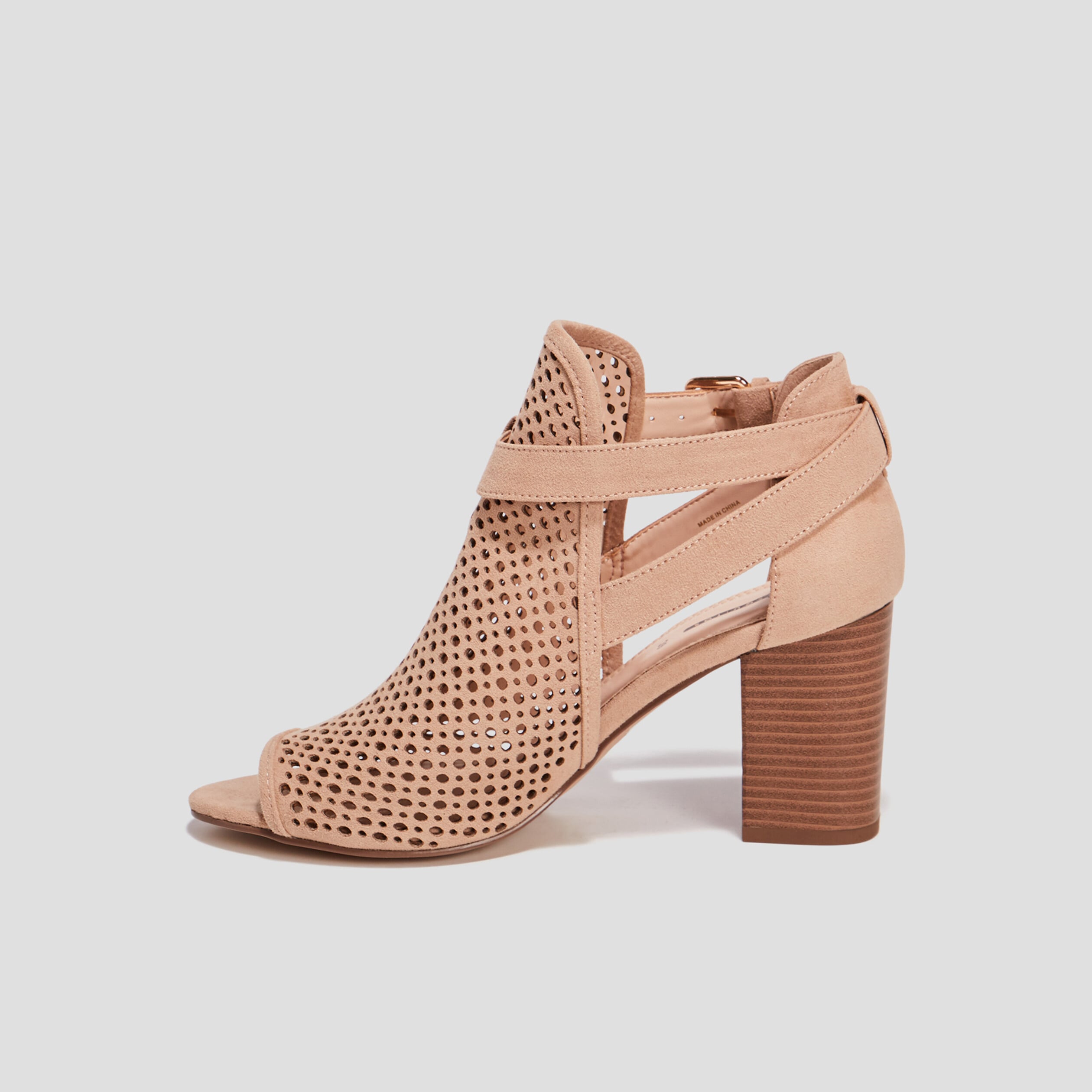 Sandales &agrave; talons sable femme